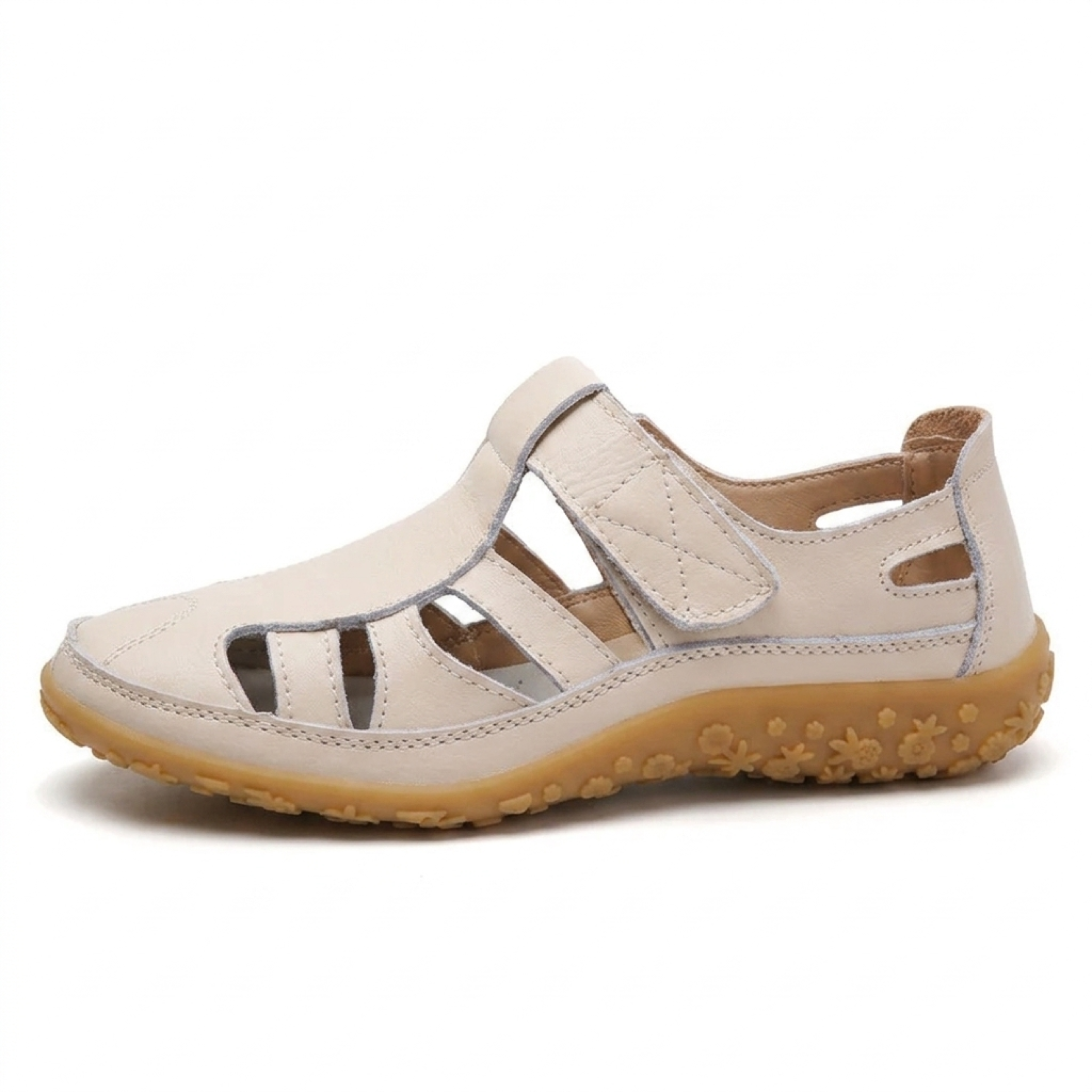 Sandalias romanas mujer — cuero con suela flexible para diario
