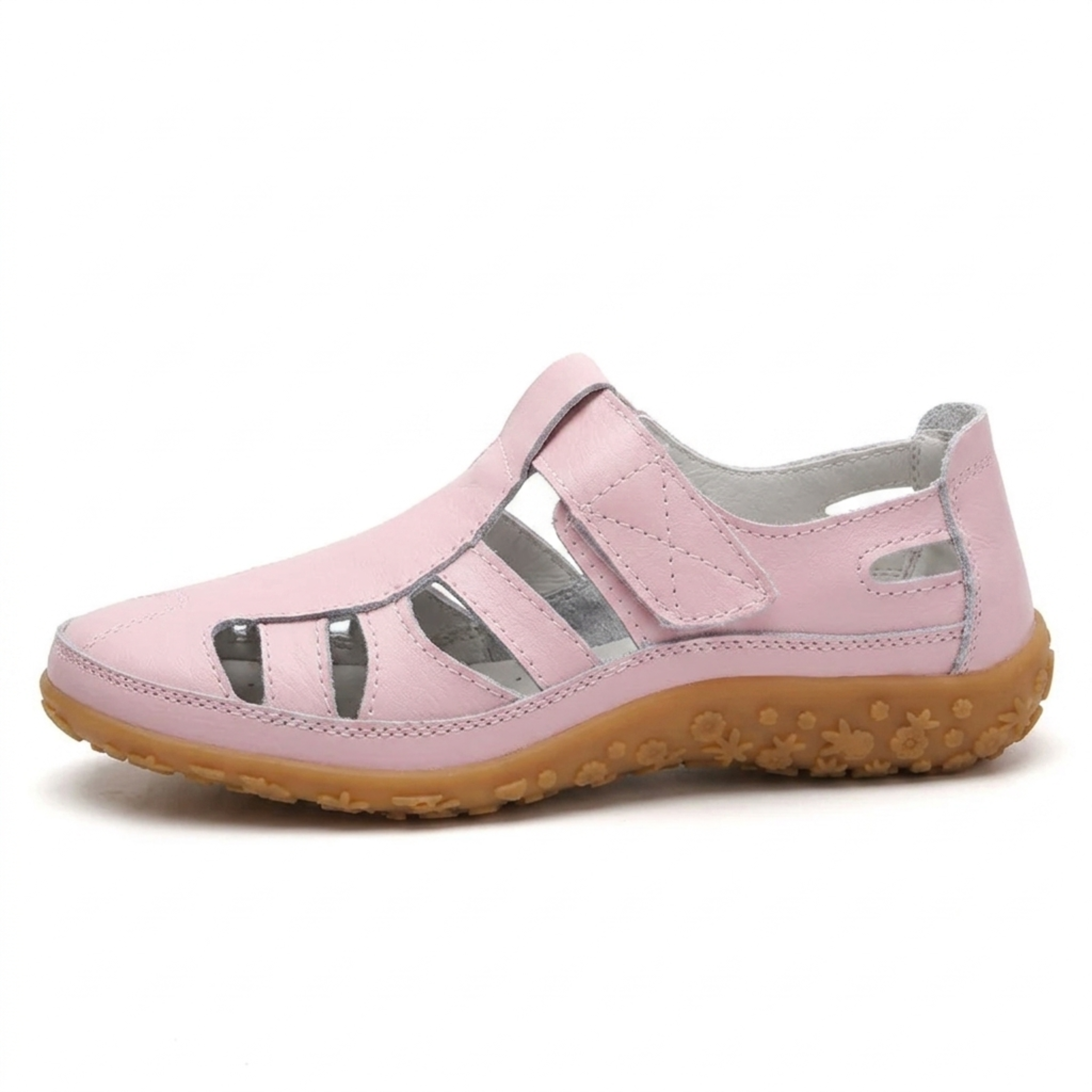 Sandalias romanas mujer — cuero con suela flexible para diario