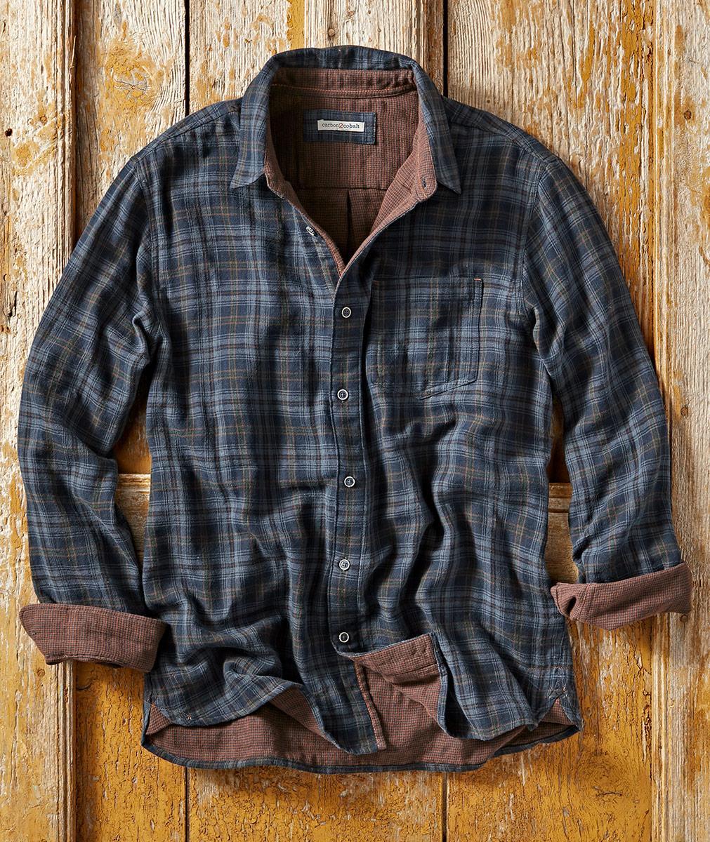 Camisa de Hombre con Cuello en Punta Botonadura Delantera y Estampado a Rayas