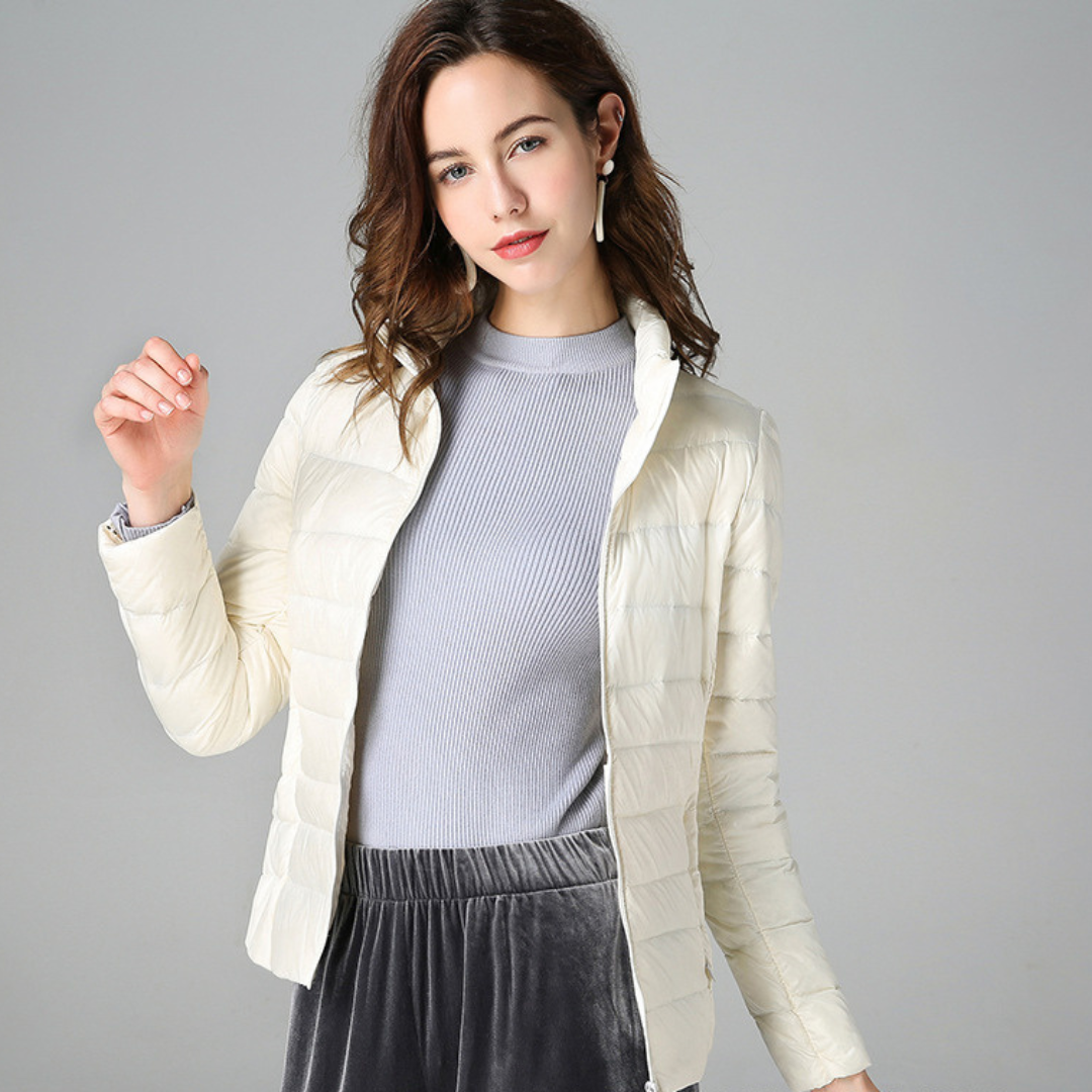 Chaqueta Impermeable Ligera para Mujer con Bolsillos Multifuncionales