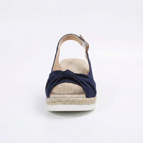 Sandalias de cuña para mujer — Plataforma cómoda con cierre de hebilla casual