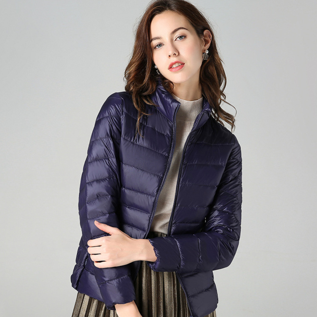 Chaqueta Impermeable Ligera para Mujer con Bolsillos Multifuncionales