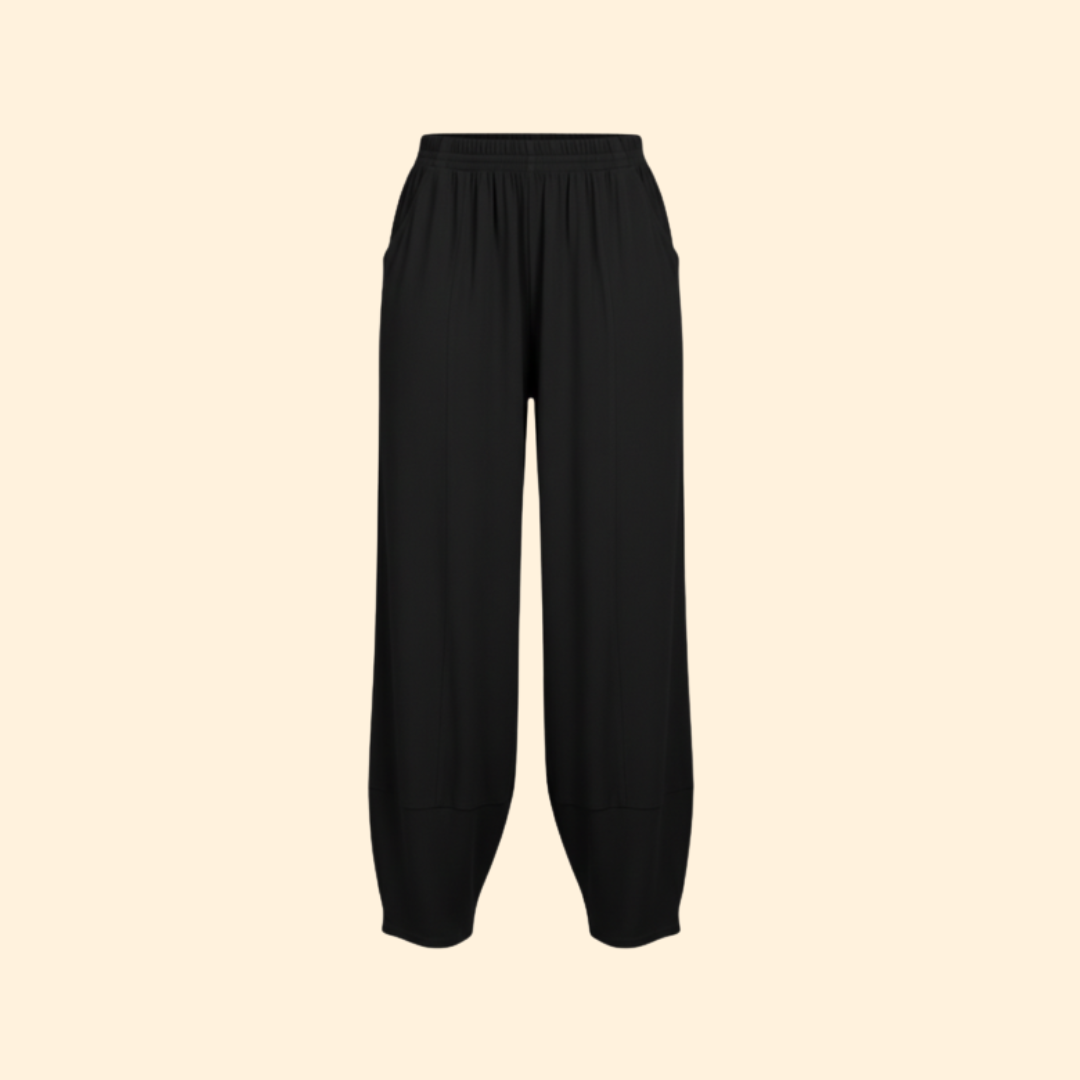 Pantalones de Pata Ancha para Mujer con Cintura Elástica y Corte Holgado