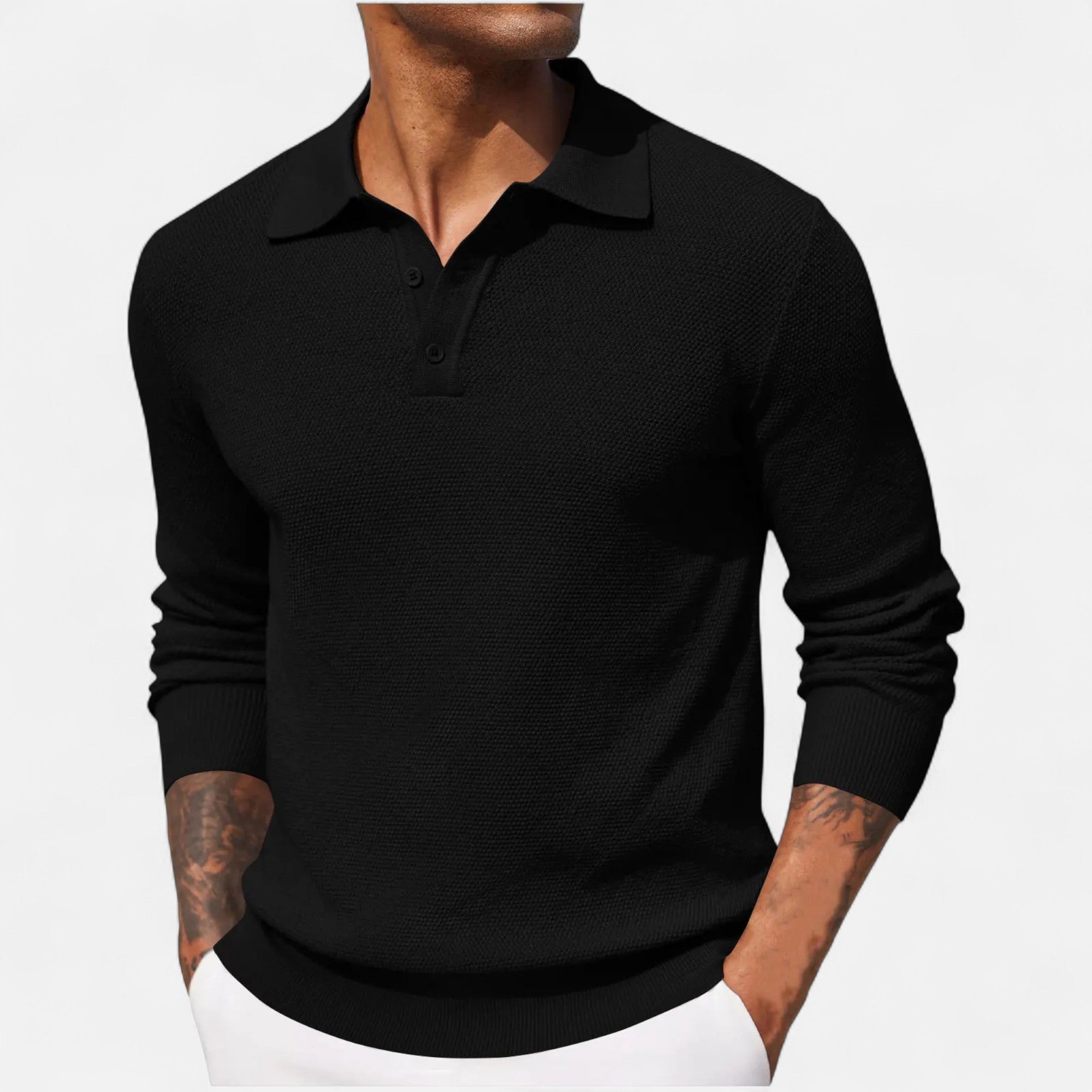 Polo de Manga Larga de Lujo