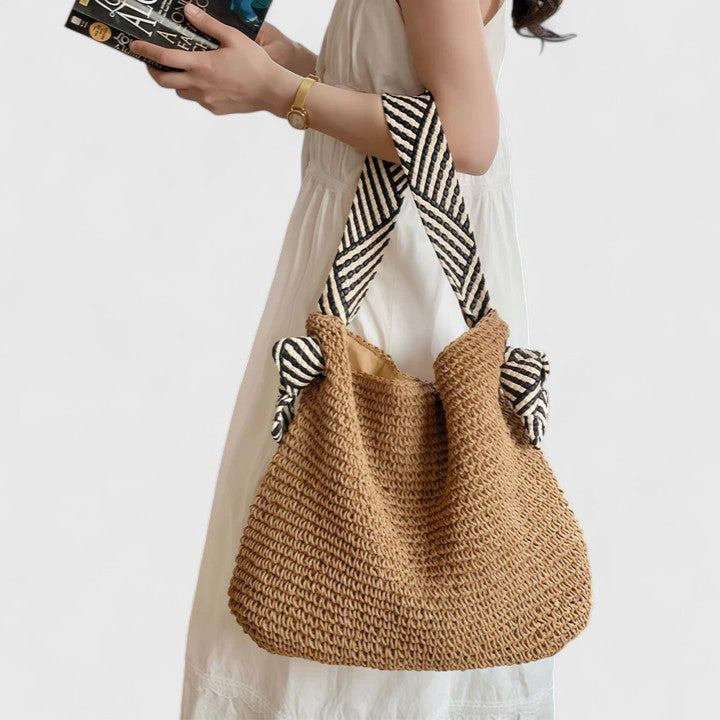 Bolso hombro mujer tejido shopper casual