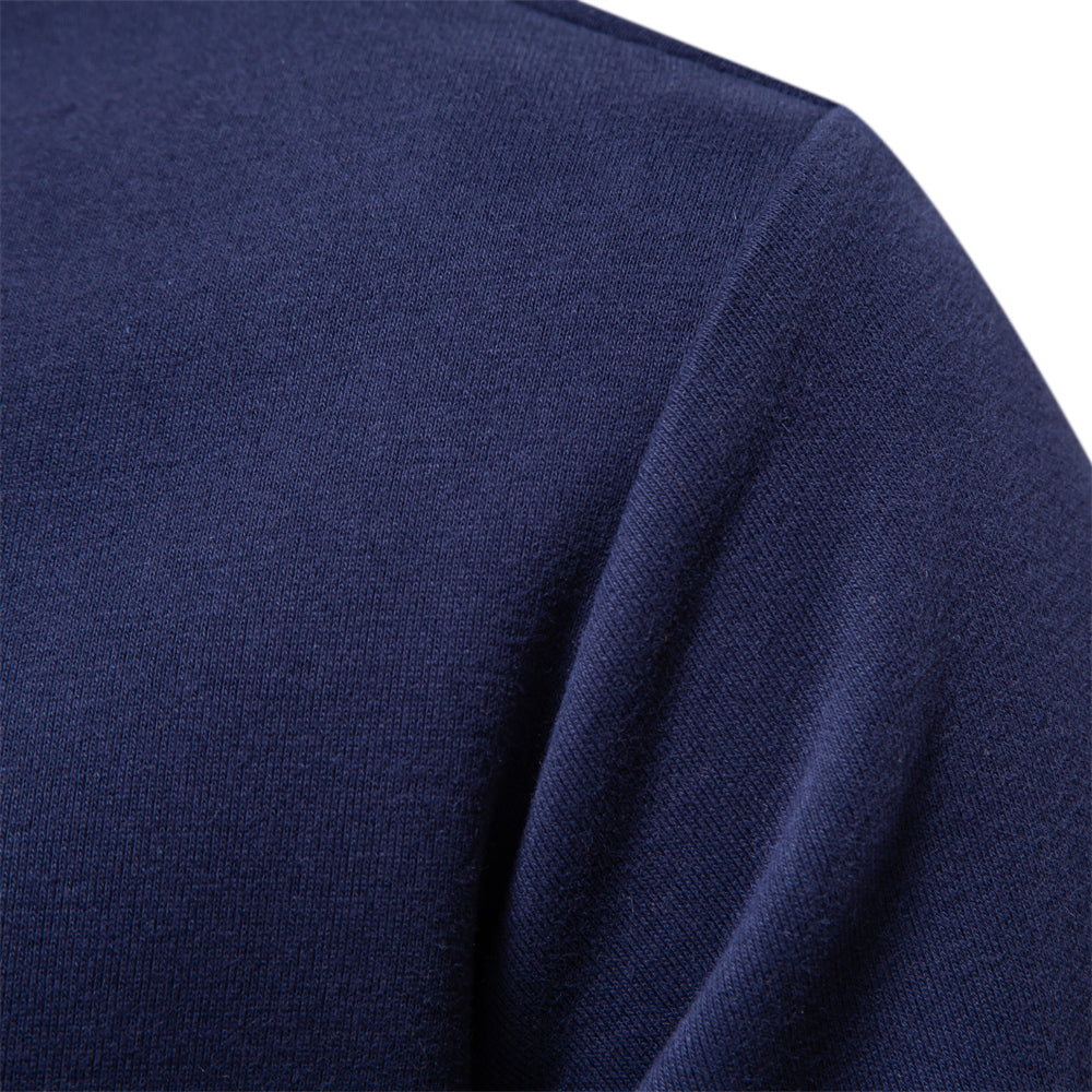 Jersey Polo de Manga Larga para Hombre Transpirable con Cuello Clásico