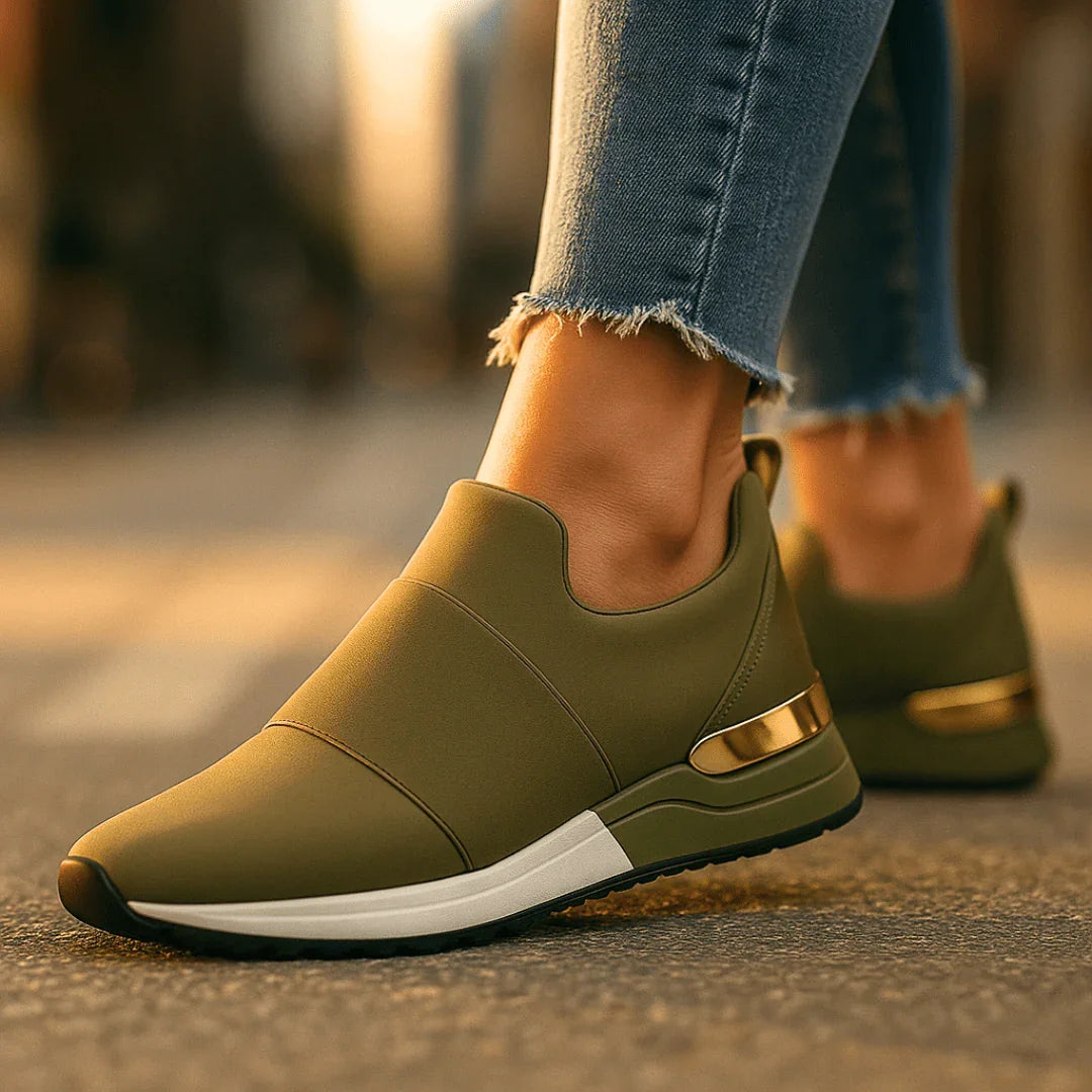 Zapatillas Deportivas para Mujer sin Cordones con Suela de Goma y Forro de Algodón