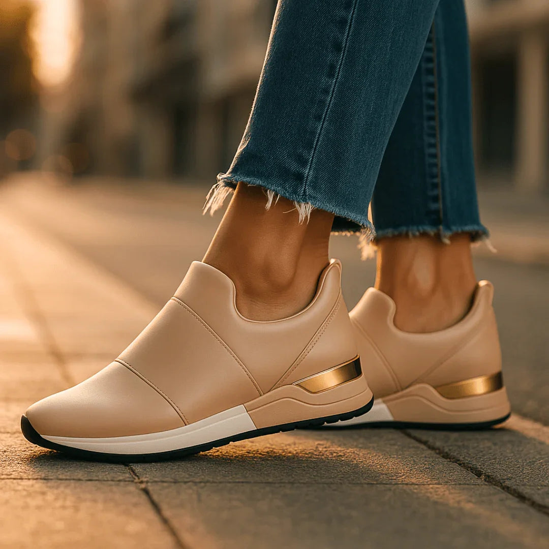 Zapatillas Deportivas para Mujer sin Cordones con Suela de Goma y Forro de Algodón