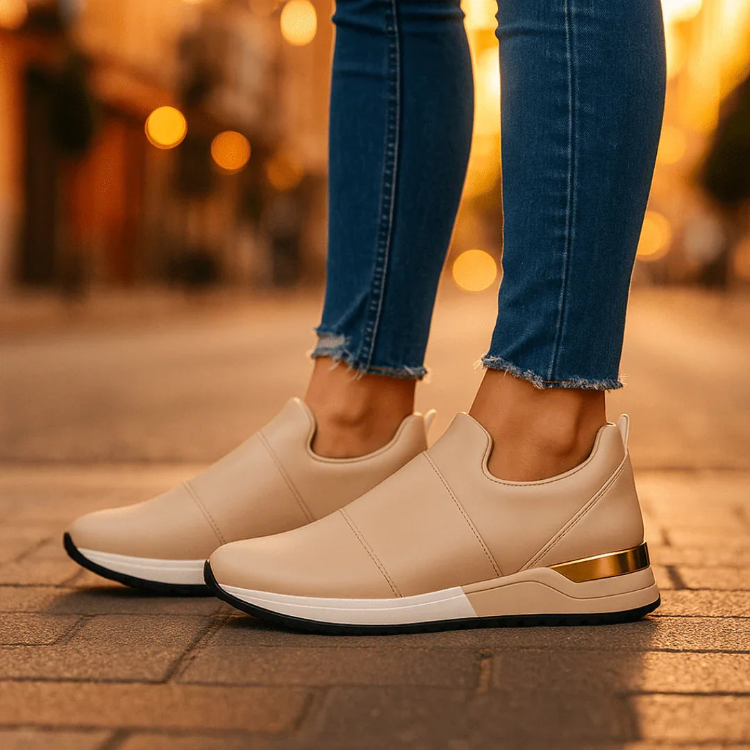 Zapatillas Deportivas para Mujer sin Cordones con Suela de Goma y Forro de Algodón