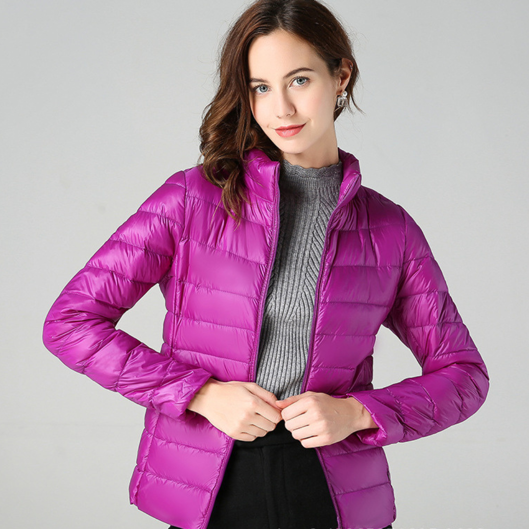 Chaqueta Impermeable Ligera para Mujer con Bolsillos Multifuncionales