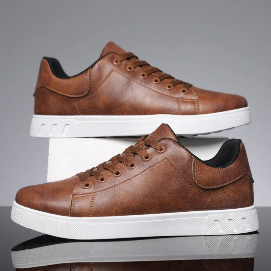 Zapatillas de Cuero para Hombre con Cordones y Silueta Clásica