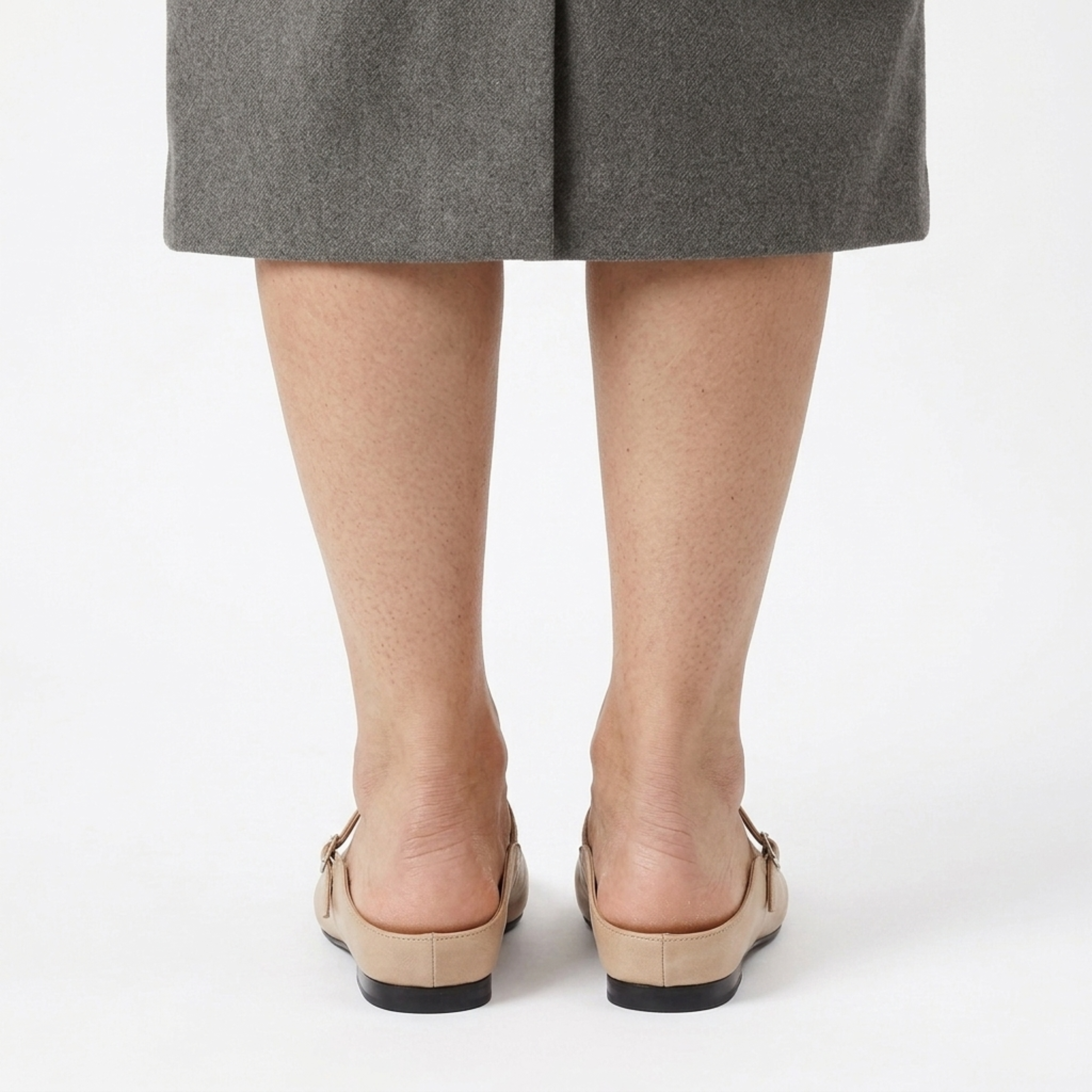 Mocasines mujer cuero | punta fina con hebilla para oficina