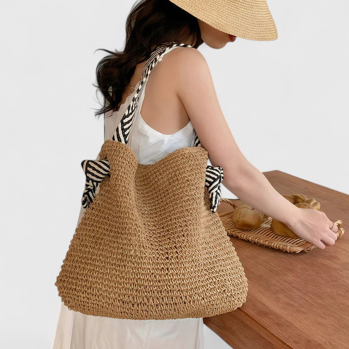Bolso hombro mujer tejido shopper casual