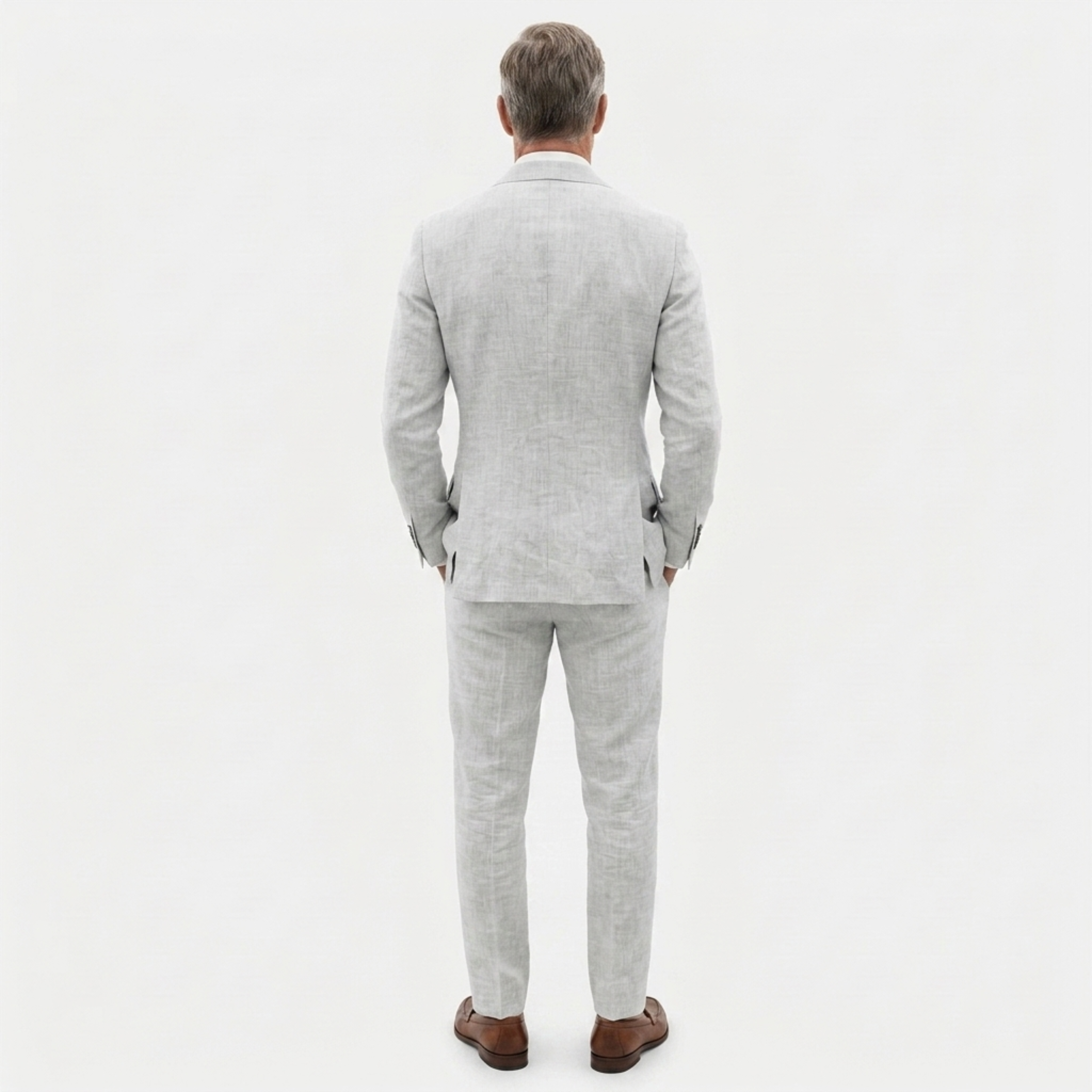 Traje de lino hombre slim fit | conjunto dos piezas formal para bodas