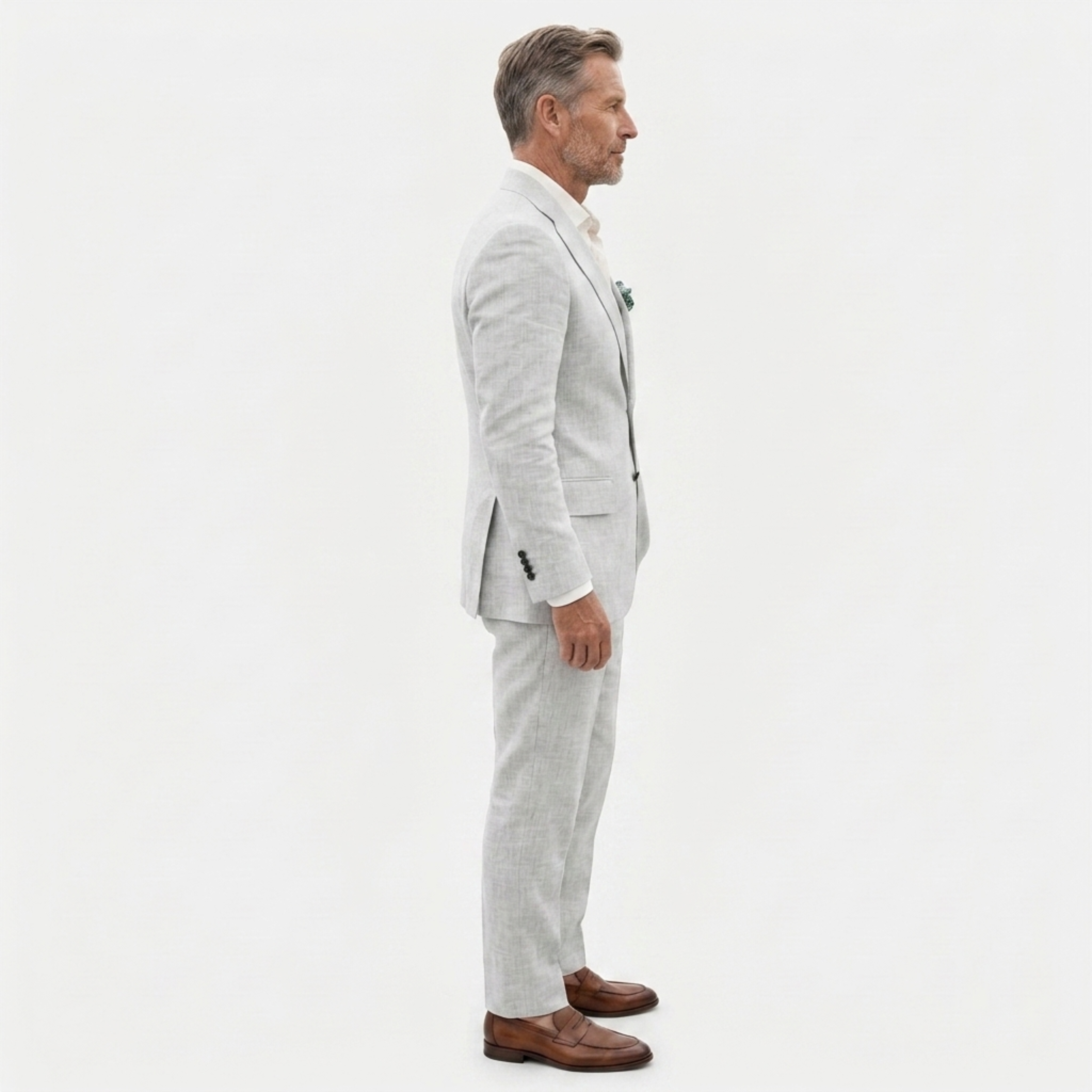 Traje de lino hombre slim fit | conjunto dos piezas formal para bodas