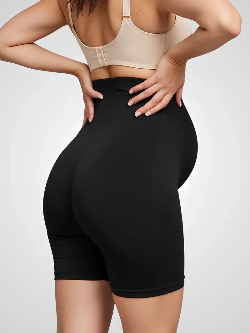 Pantalón corto maternidad talle alto soporte