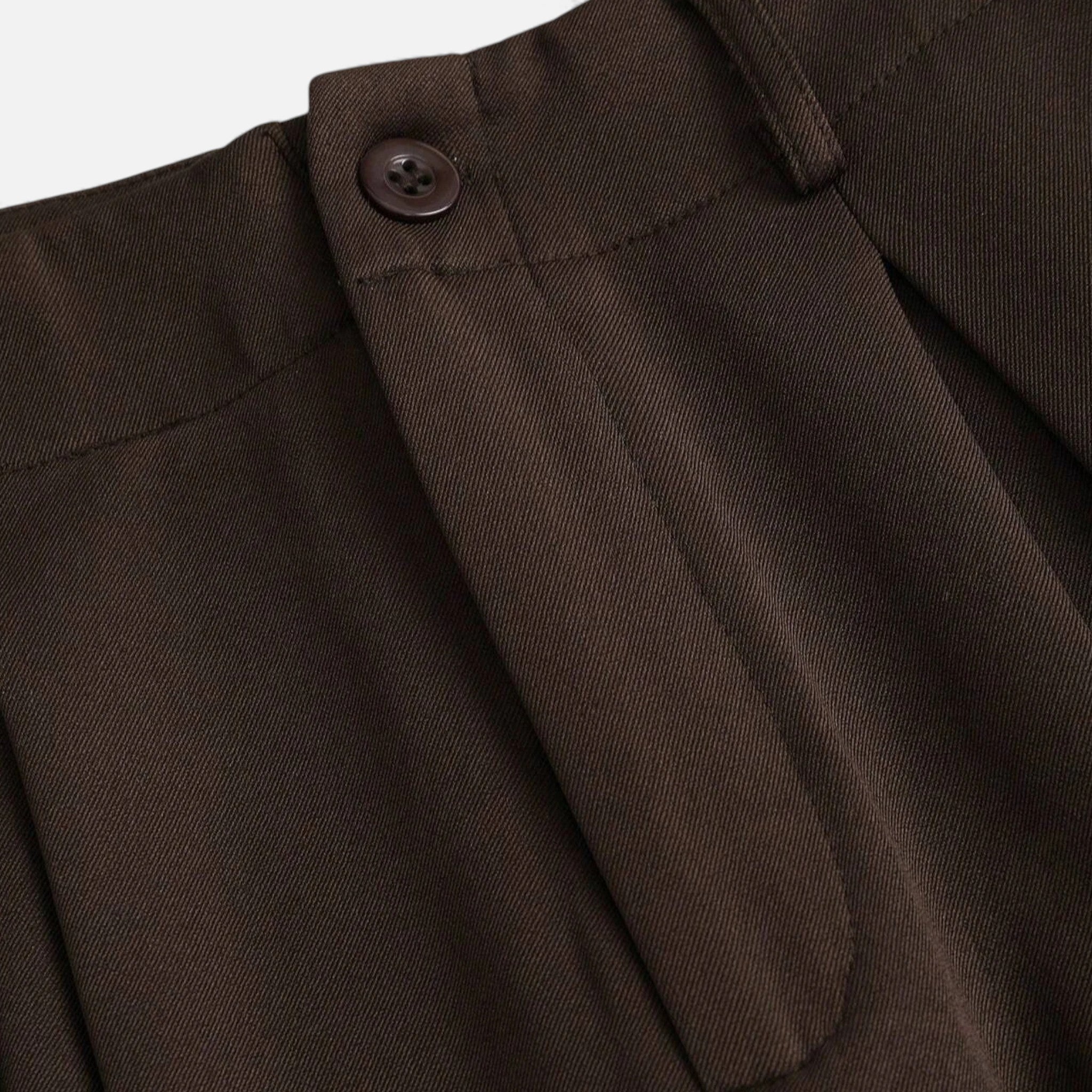 Pantalones de Pierna Ancha con Pinzas Jacquard y Cintura Alta para Mujer