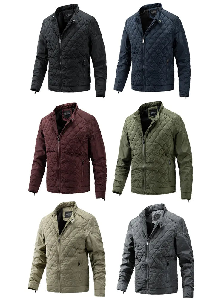 Chaqueta Acolchada Moderna para Hombre con Corte Cómodo y Diseño Estructurado