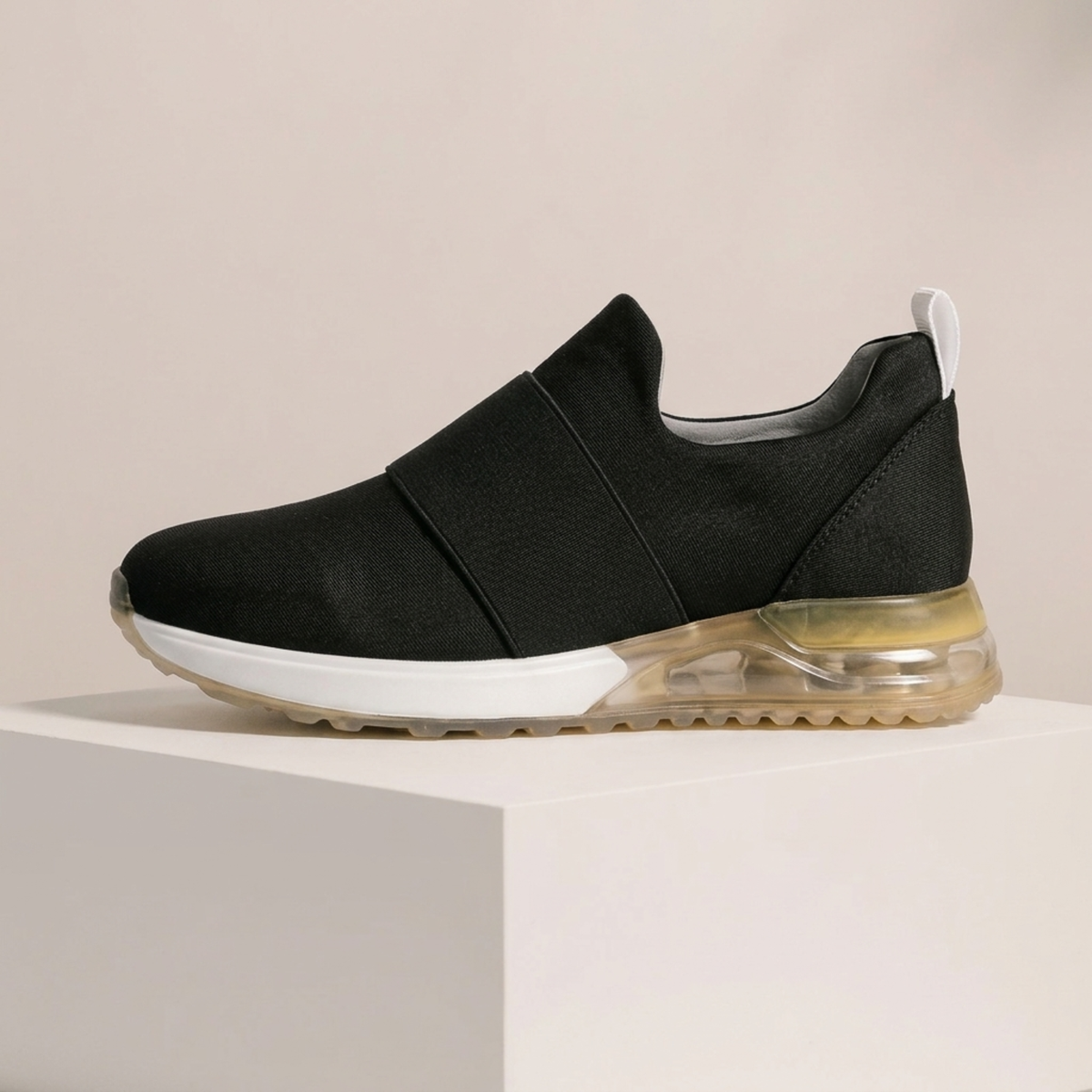 Baskets de Sport pour Femme Sans Lacets avec Semelle en Caoutchouc et Doublure en Coton