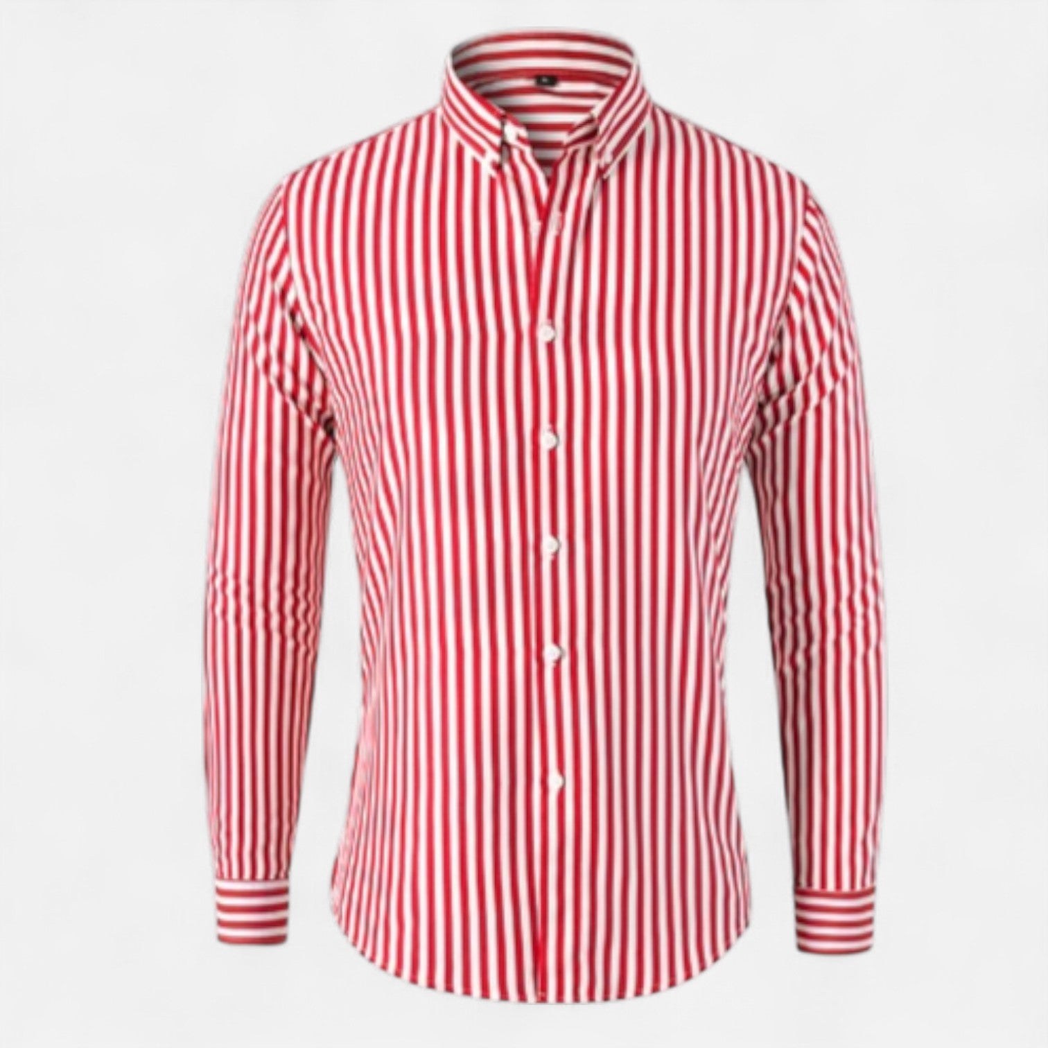 Camisa a Rayas para Hombre – Diseño Clásico con Patrón Atemporal y Ajuste Refinado