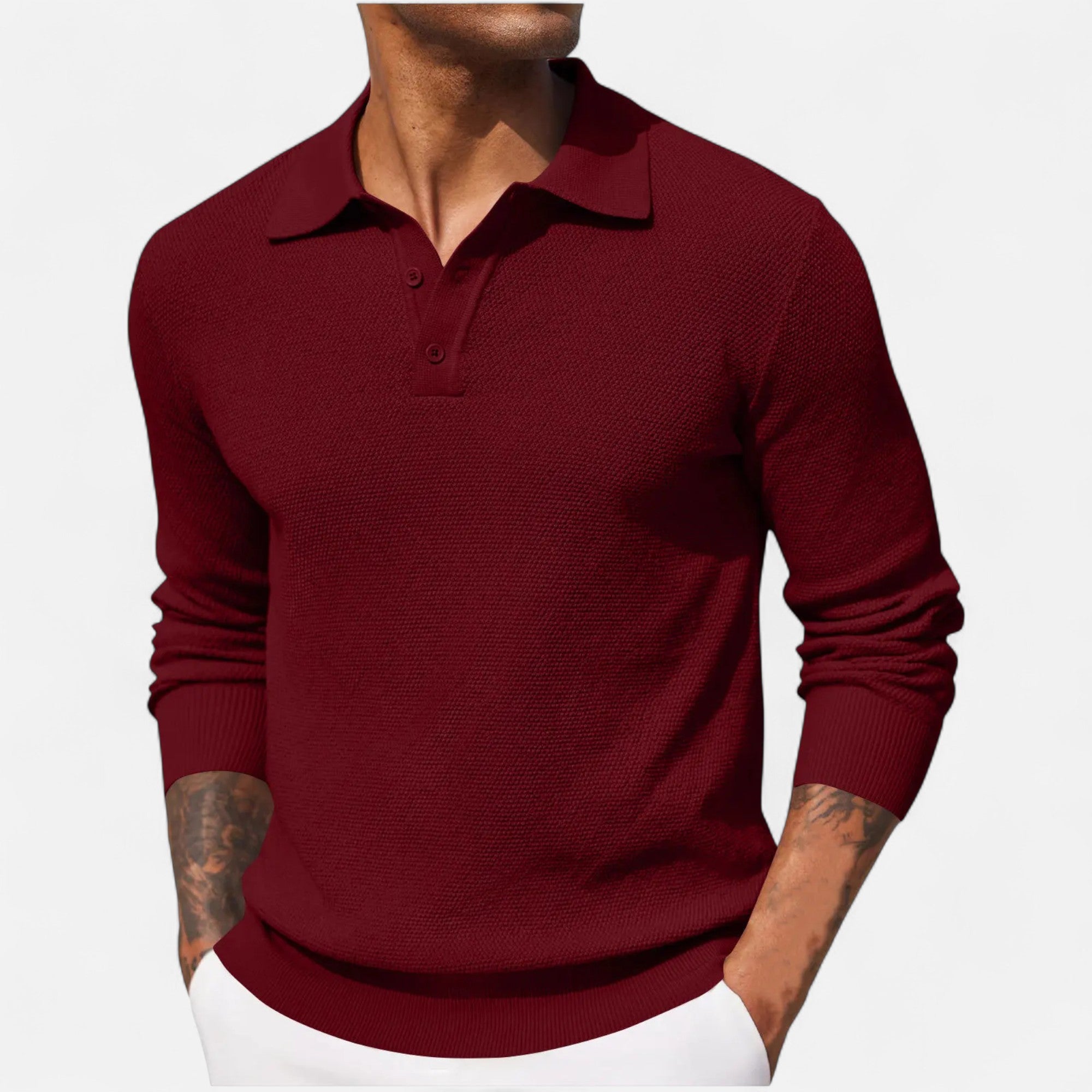 Polo de Manga Larga de Lujo