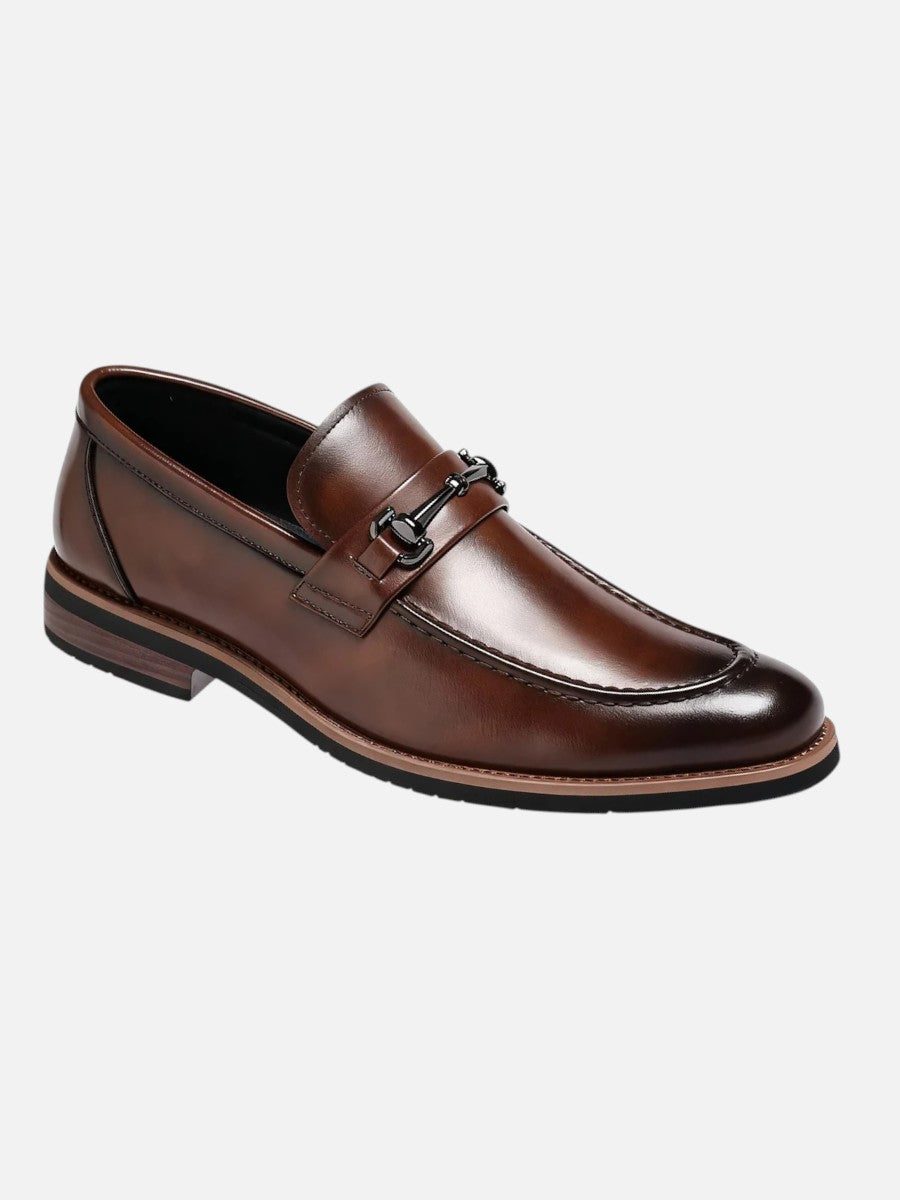 Mocasini eleganți pentru bărbați, cu branț căptușit și talpă de cauciuc