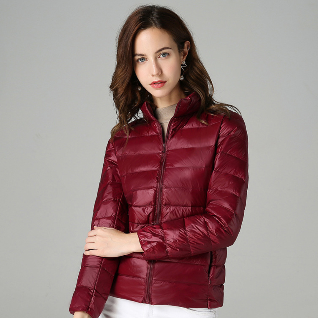 Chaqueta Impermeable Ligera para Mujer con Bolsillos Multifuncionales