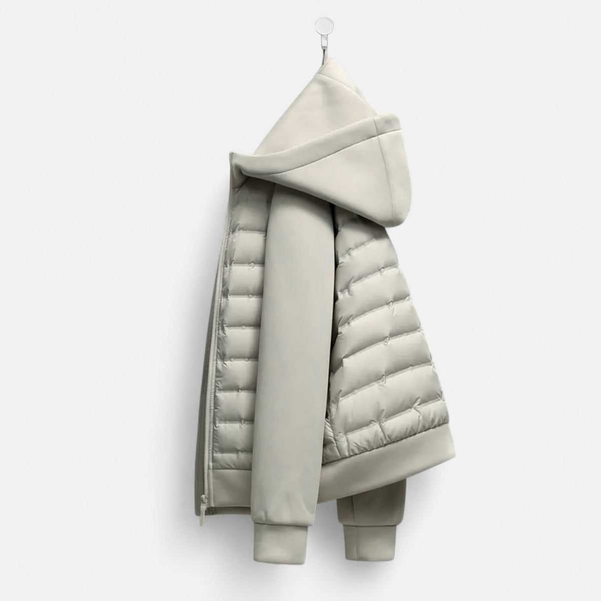 Chaqueta Acolchada de Hombre con Capucha Ajustable y Bolsillos Múltiples