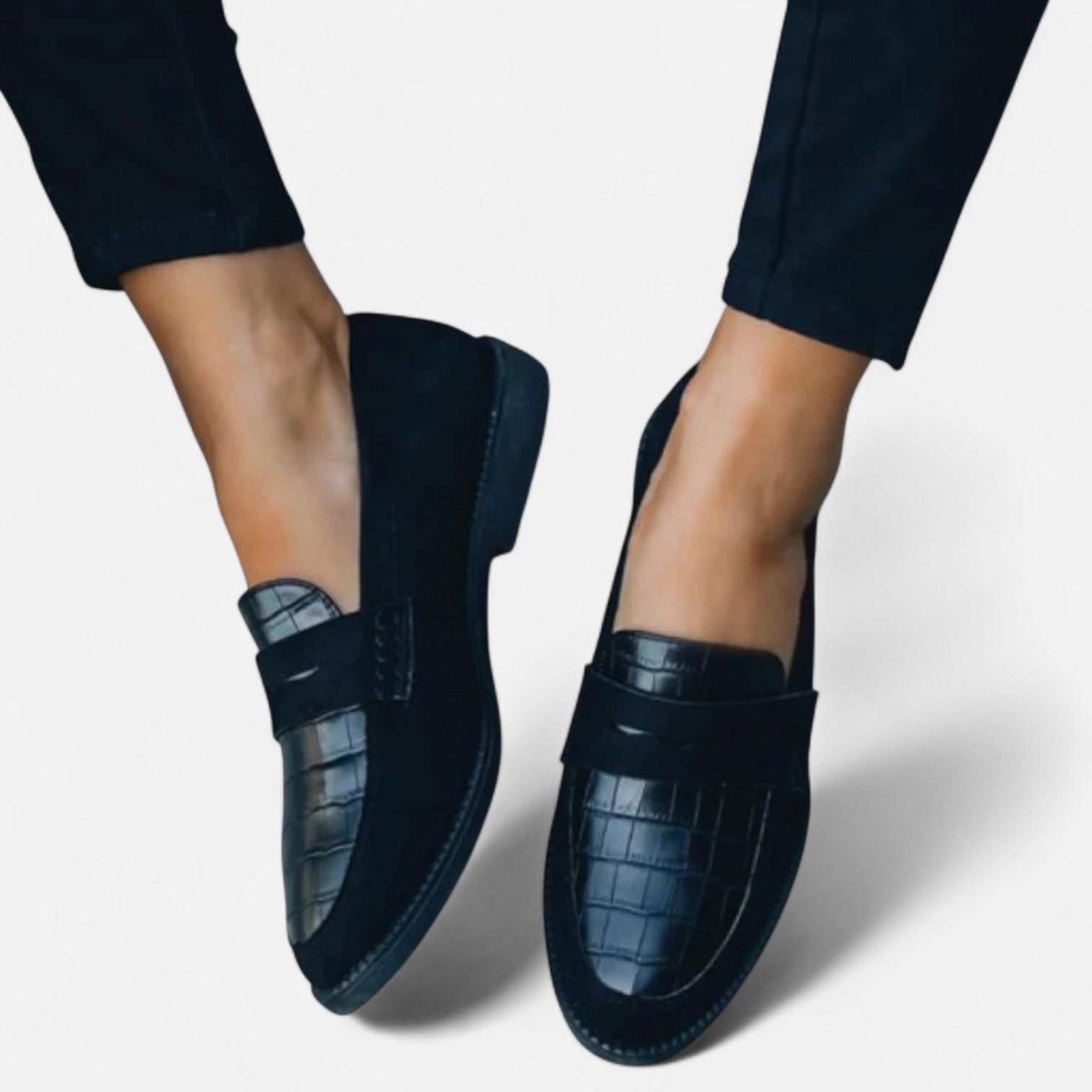 Mocassins pour femme — cuir avec semelle flexible — usage quotidien