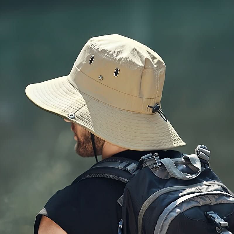 Sombrero de pescador para senderismo con ala ancha ajustable