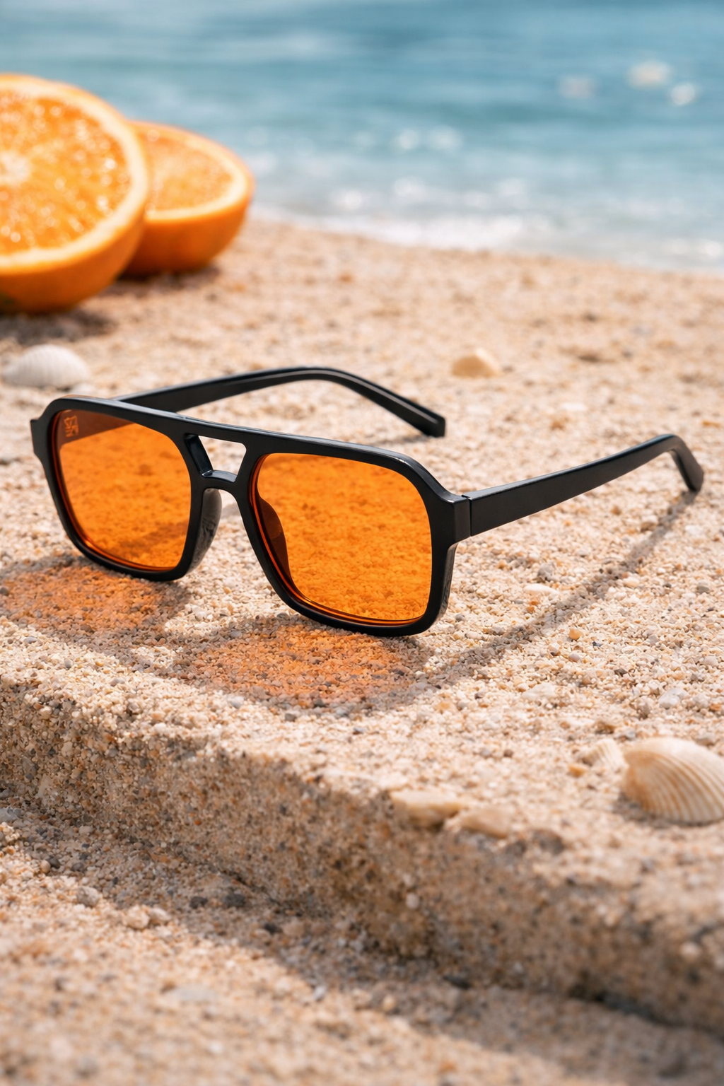 Gafas de Sol Rectangulares Unisex Montura Ligera de Plástico Protección UV