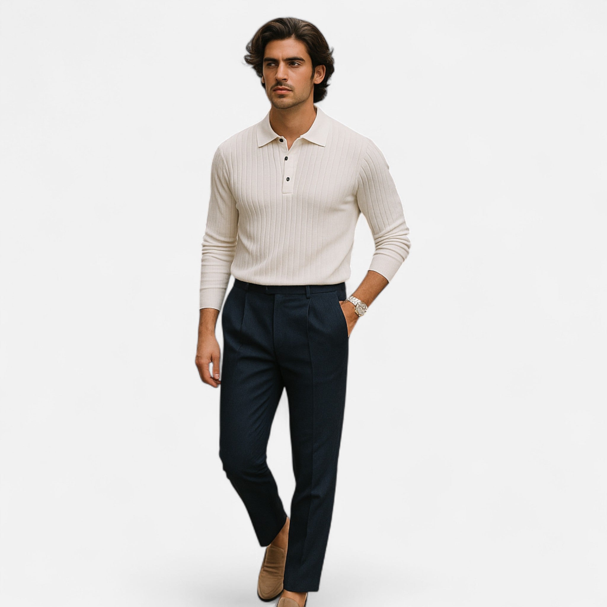 Eliaro Moda | Ανδρικό Πόλο Κομψότητα Κλασική σε Ελαφρύ Πλεκτό