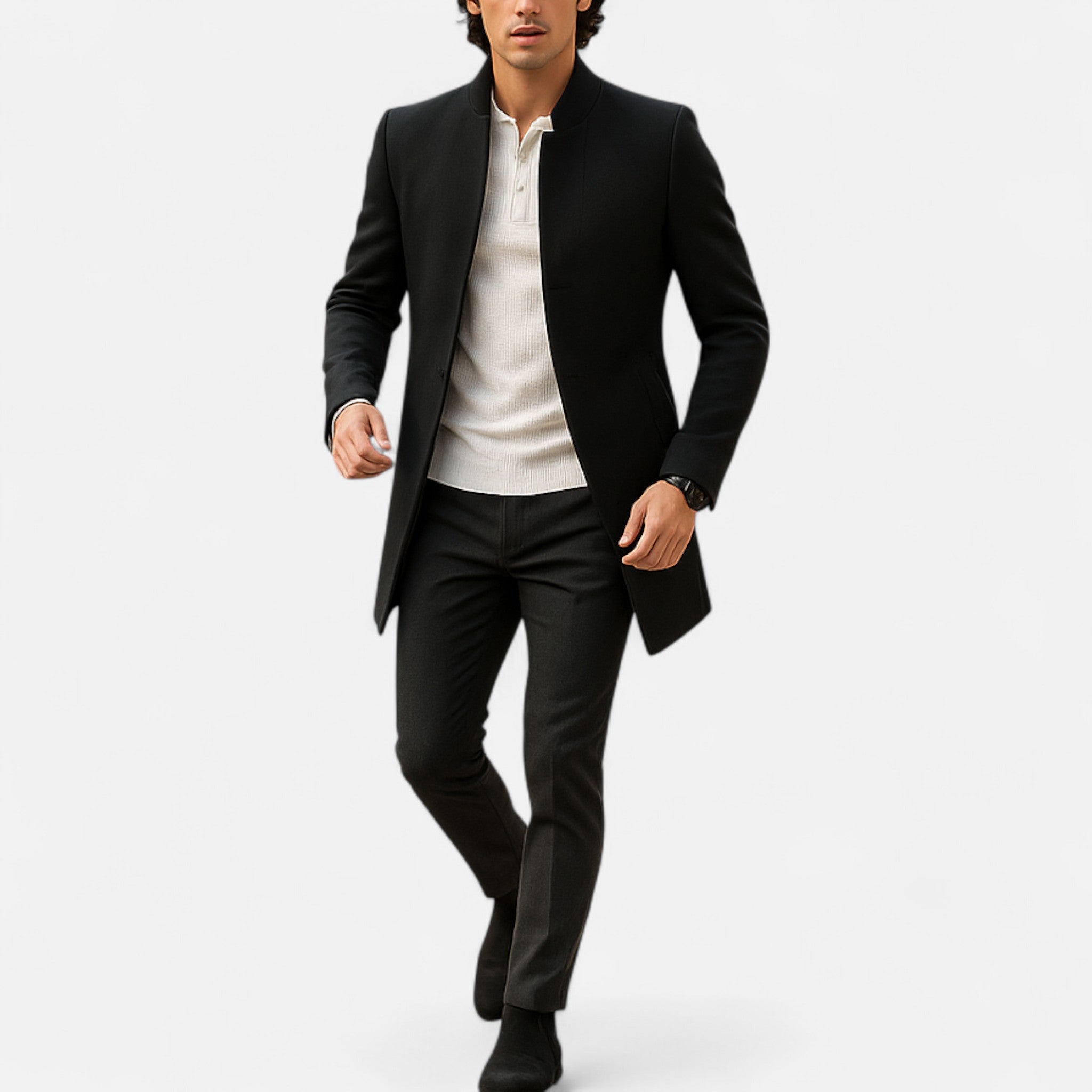 Abrigo Hombre Lana Elegancia Atemporal