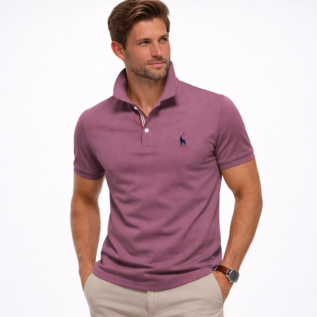 Polo de Algodón para Hombre de Manga Corta