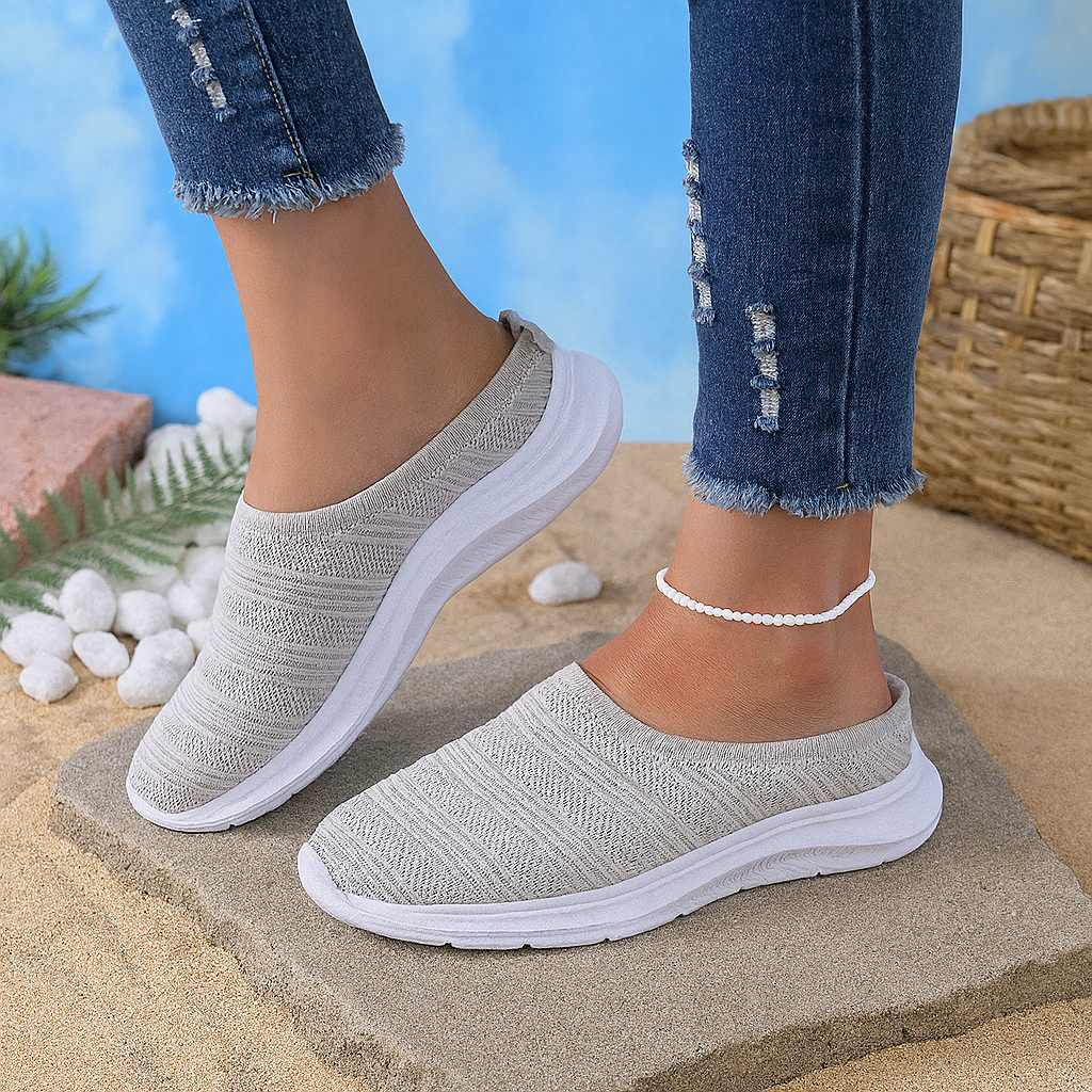 Zapatillas de mujer sin cordones con suela de apoyo para diario