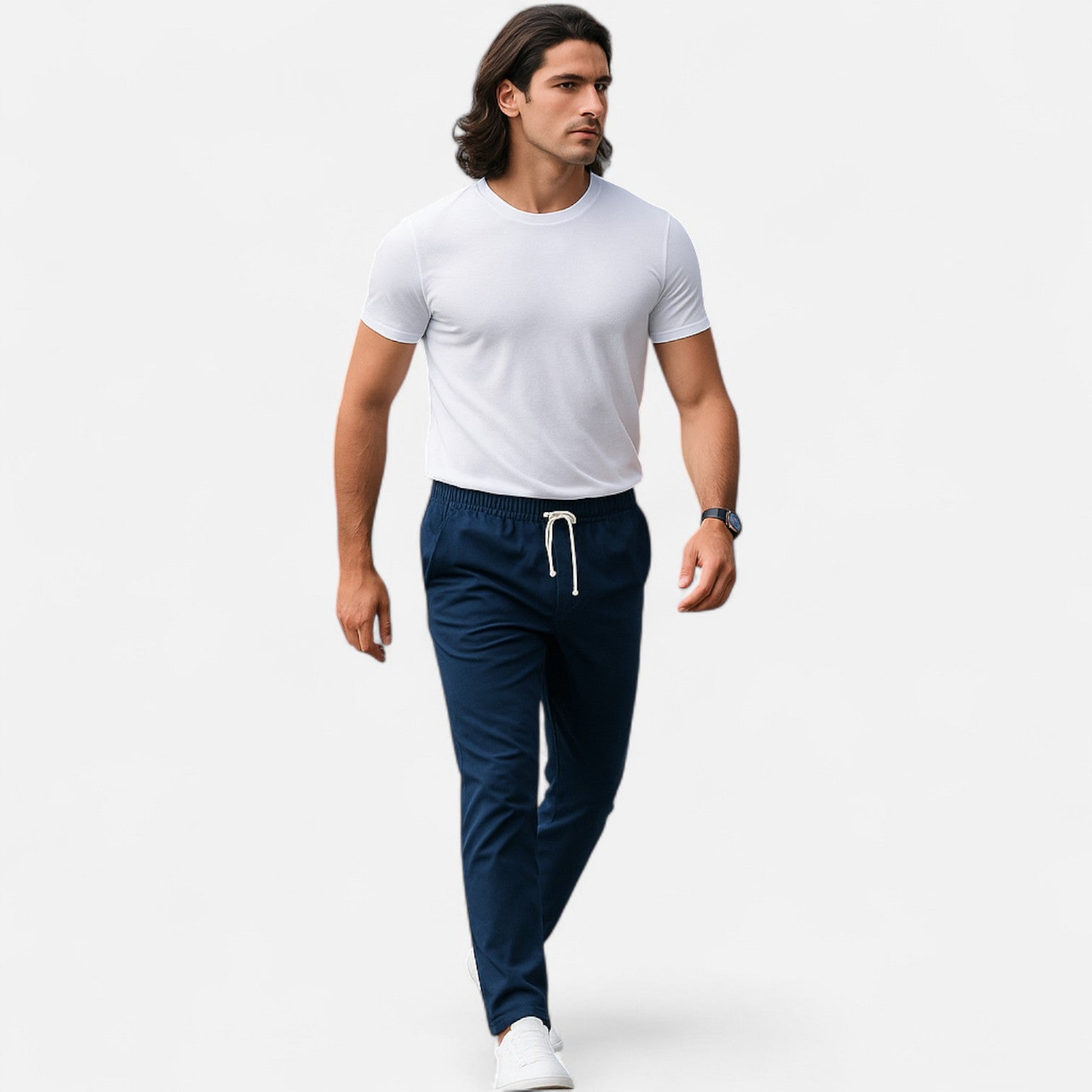 Pantalones Elásticos para Hombre – Comodidad Dinámica, Estilo Sofisticado