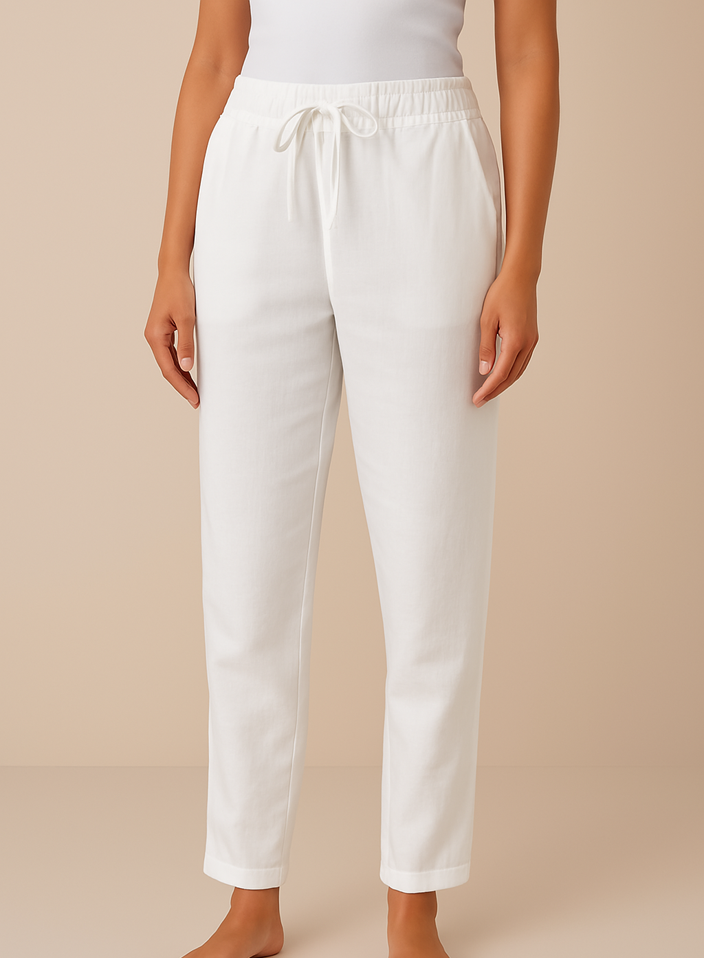 Pantaloni da donna con vestibilità comoda e vita elasticizzata