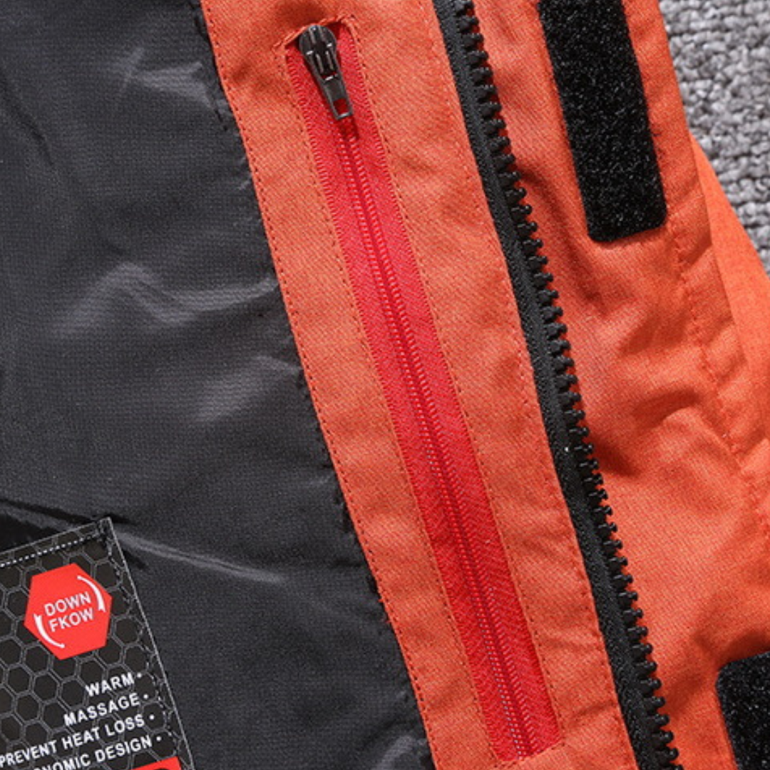 Veste matelassée en duvet pour homme avec finition déperlante