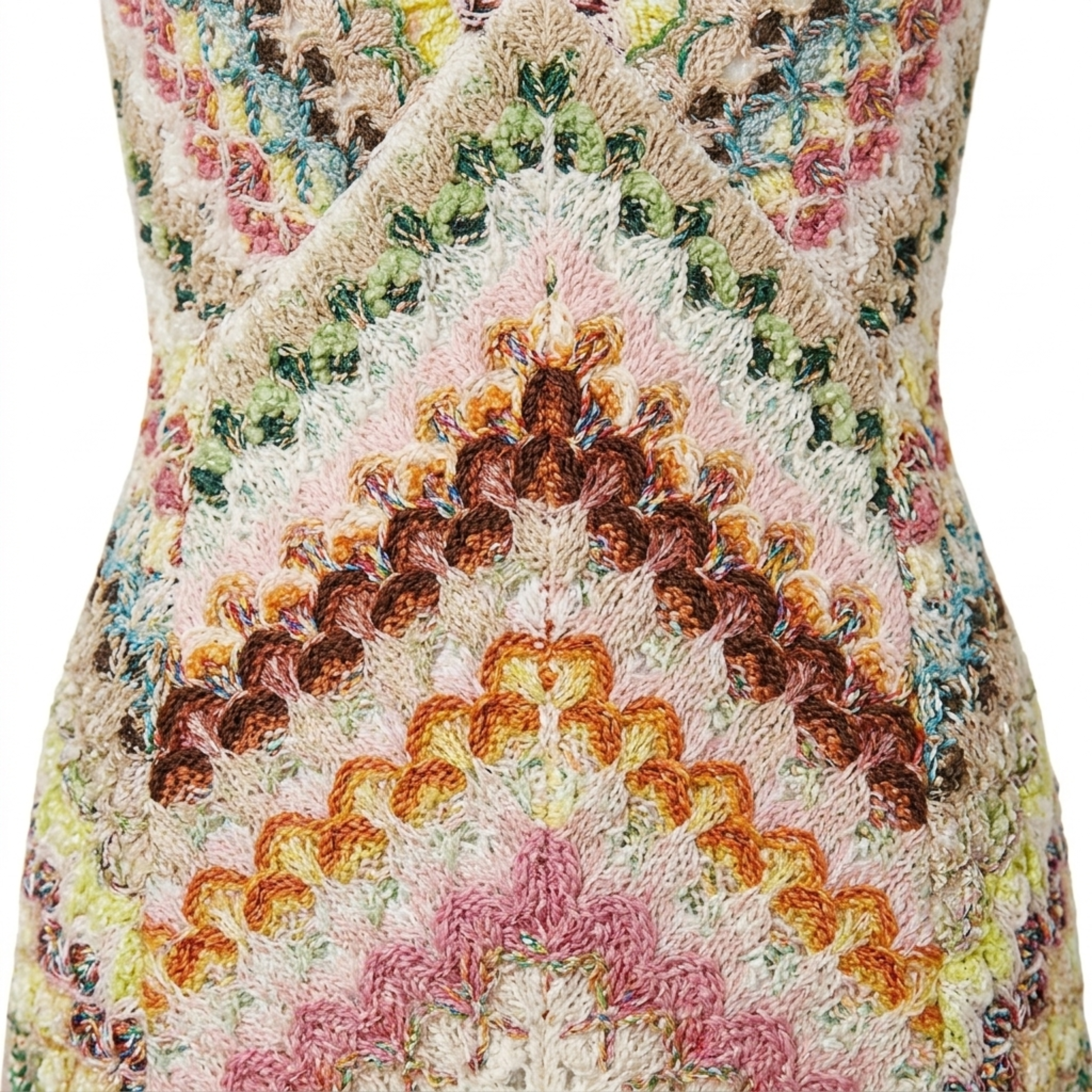 Vestido largo punto — tirantes cruzados para vacaciones
