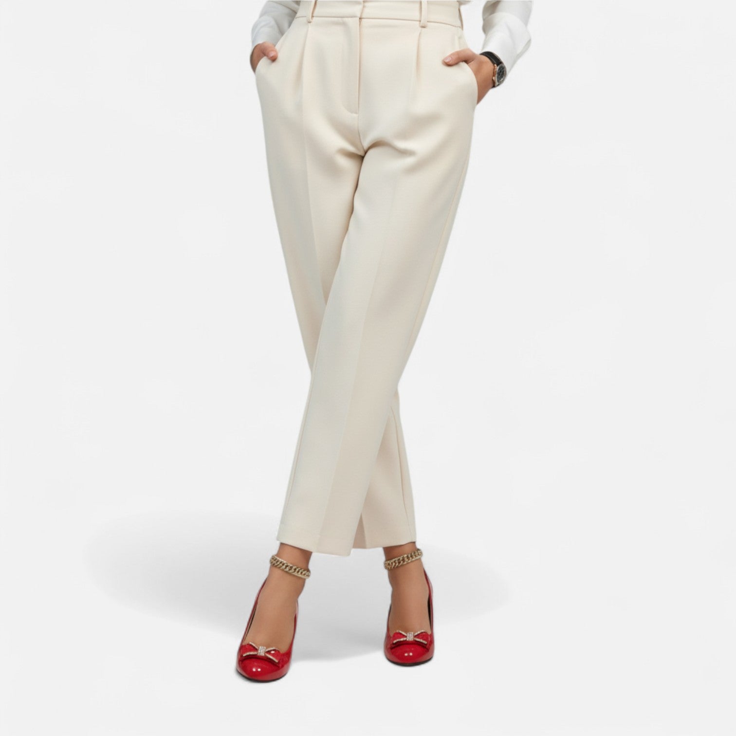 Tacones Altos Lazo Cristal Mujer