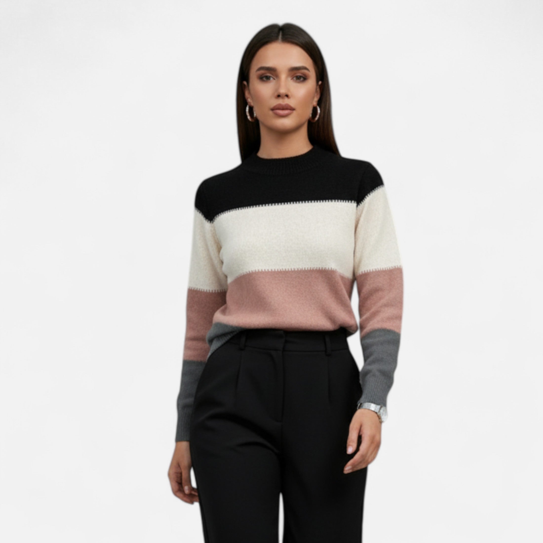 Jersey de Cuello Alto Clásico para Mujer