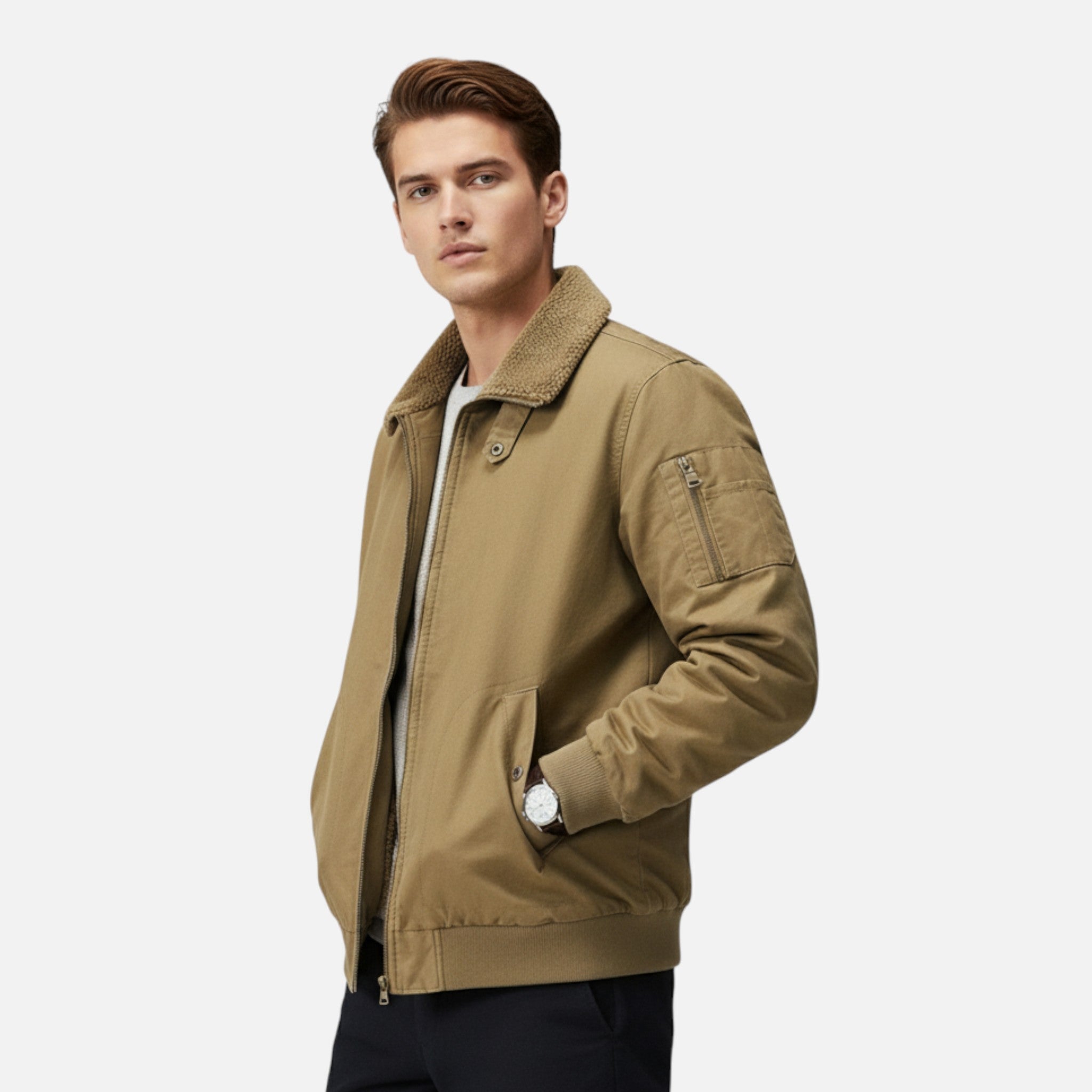 Chaqueta Hombre Invierno Algodón y Lana