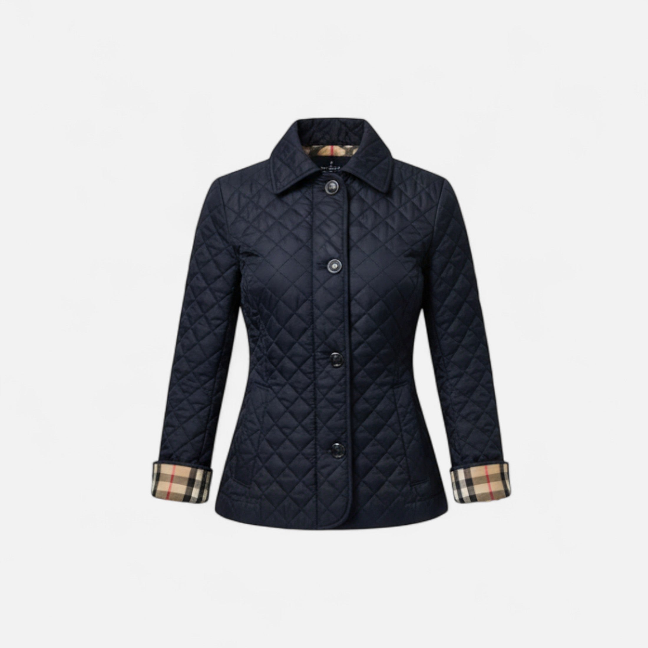Eliaro Moda | Casaco Acolchoado Mulher Gola Lapela Elegante