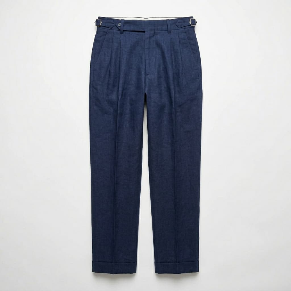 Pantalon en lin pour homme — coupe tailleur — événements et mariages