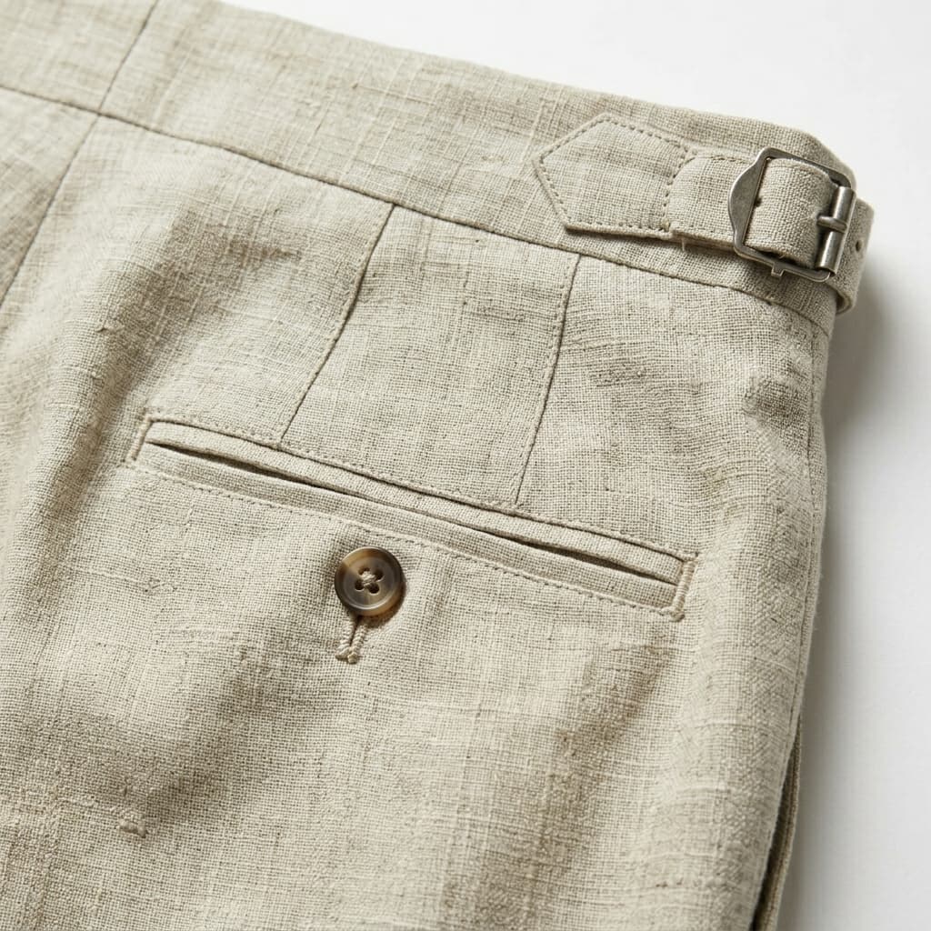 Pantalon en lin pour homme — coupe tailleur — événements et mariages