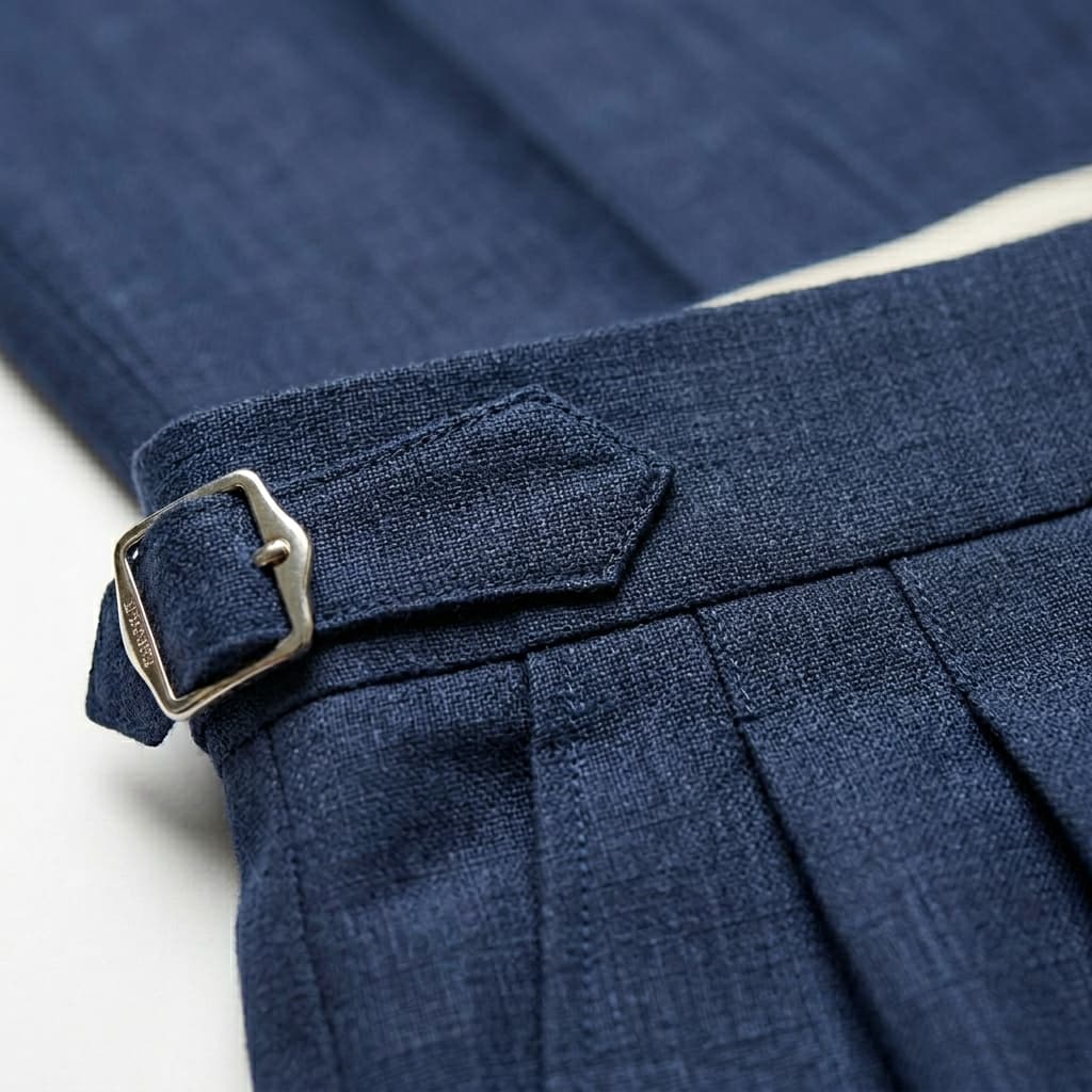 Pantalon en lin pour homme — coupe tailleur — événements et mariages