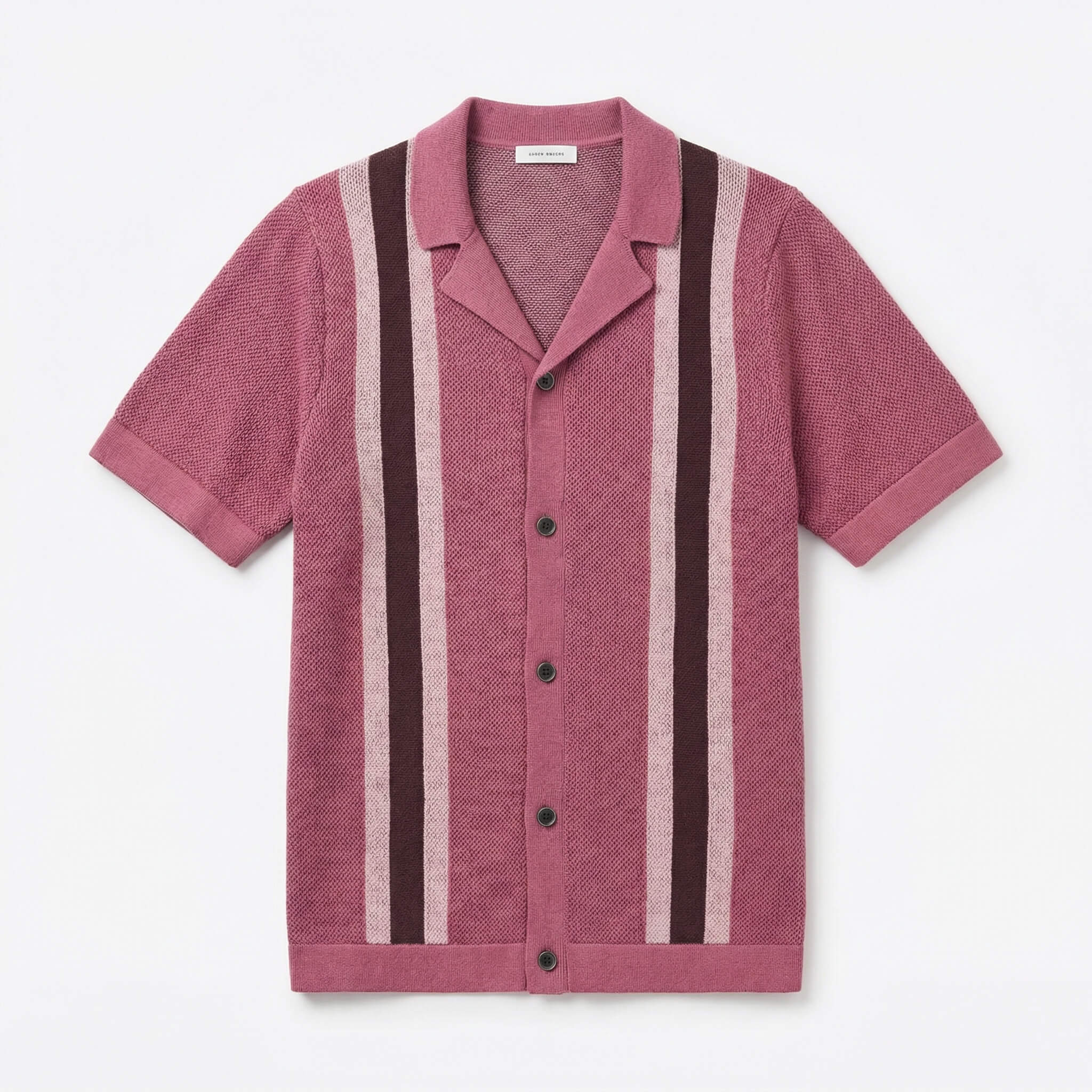 Men's striped knit polo — vintage