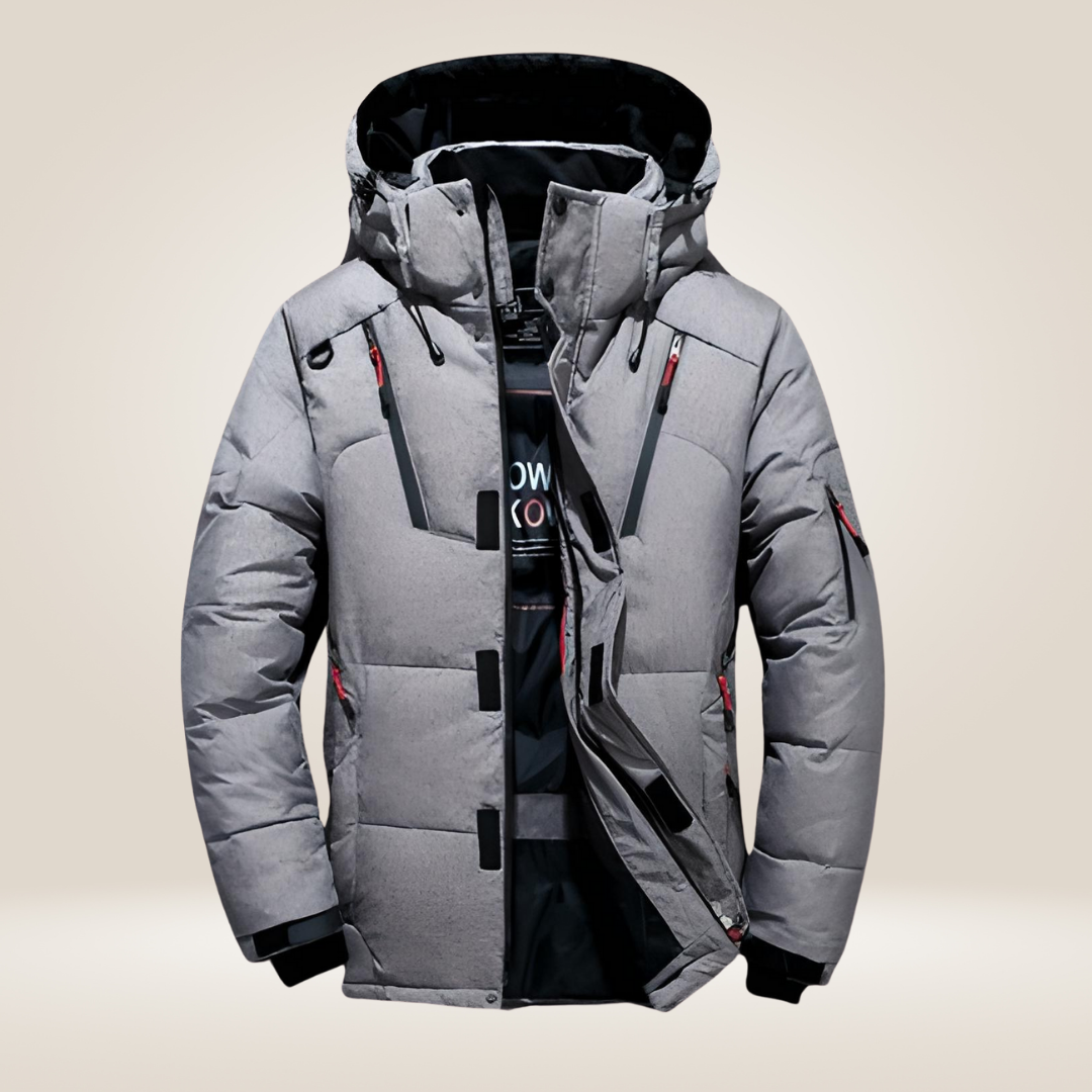 Veste matelassée en duvet pour homme avec finition déperlante