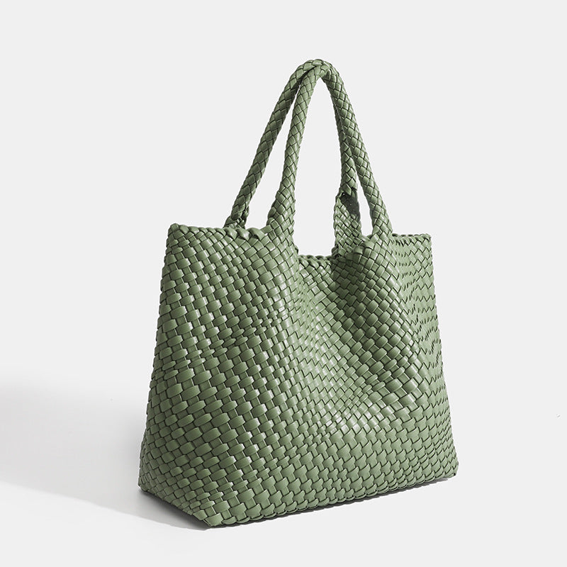 Bolso tote mujer tejido asa hombro gran capacidad