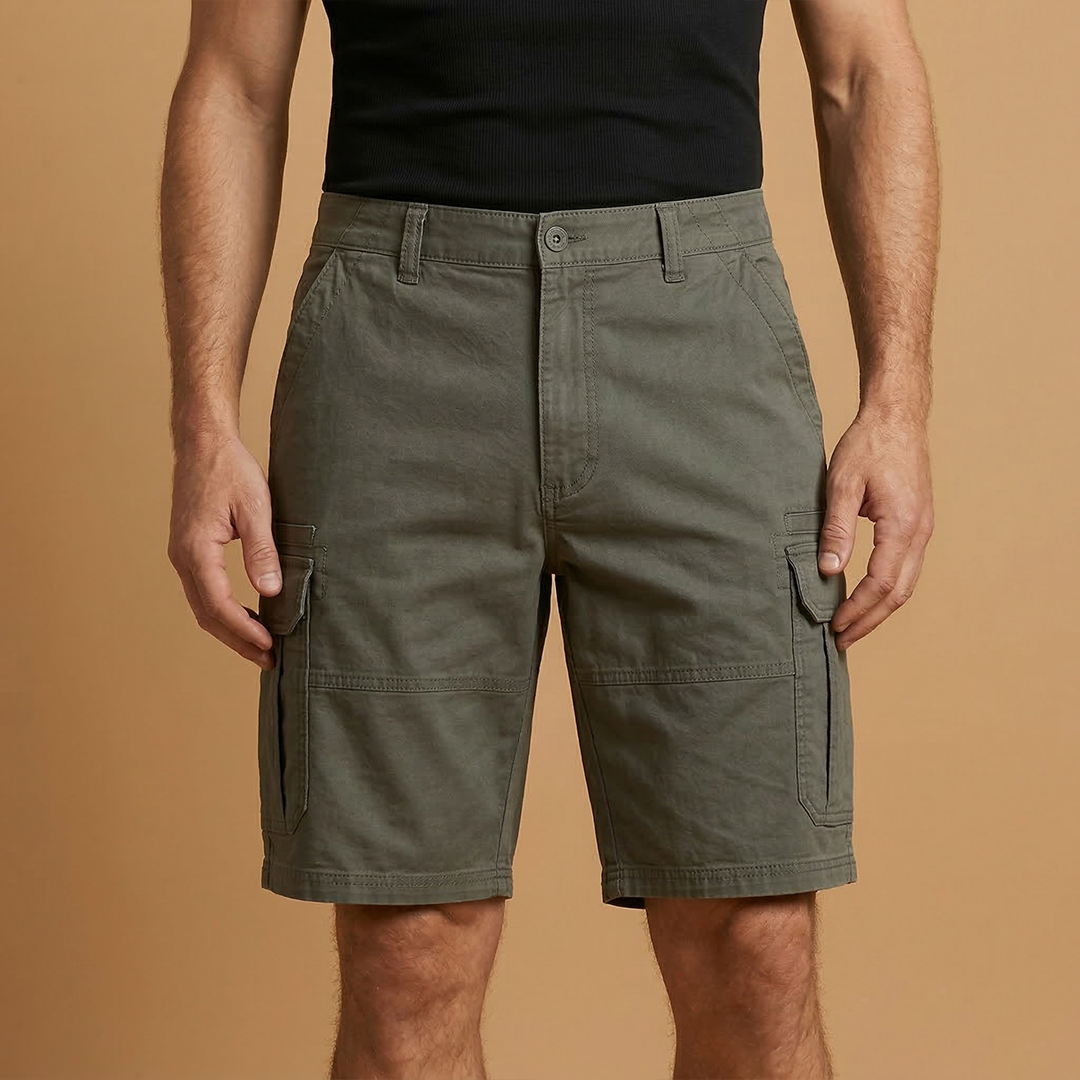Bermudas cargo para hombre | pantalones cortos con bolsillos playa